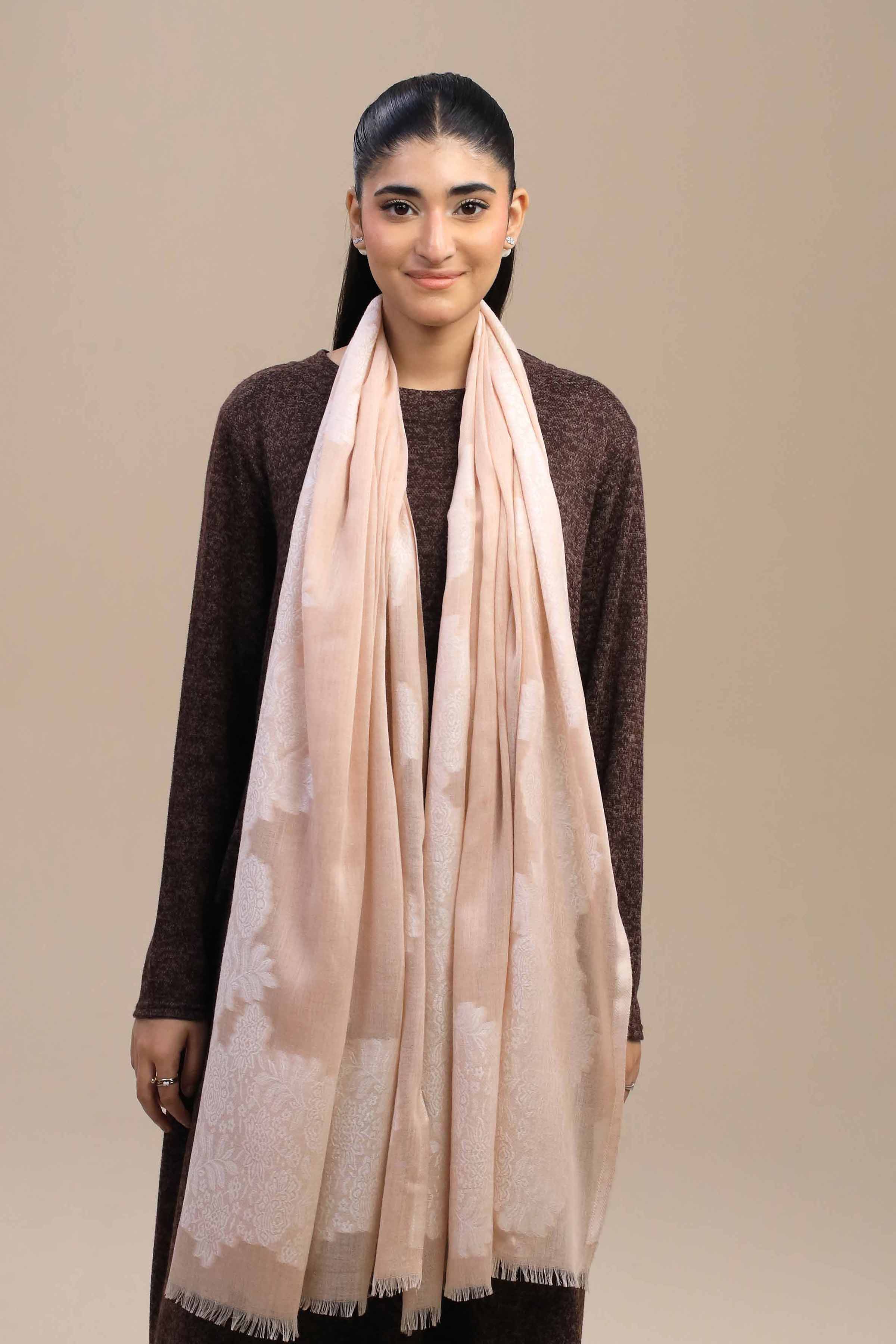 Nishat Linen UAE - Pink Women Shawl - 443962105