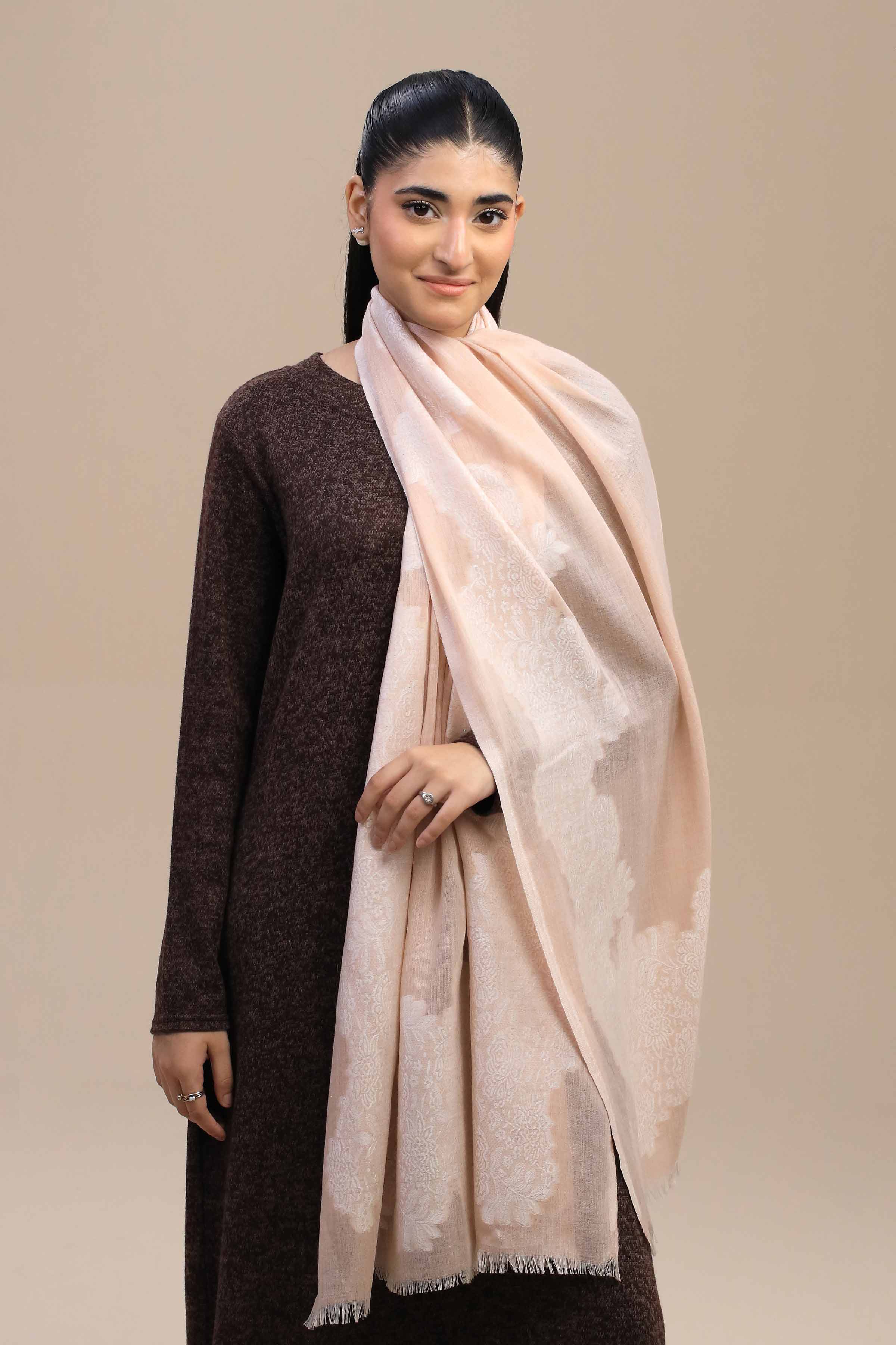 Nishat Linen UAE - Pink Women Shawl - 443962105