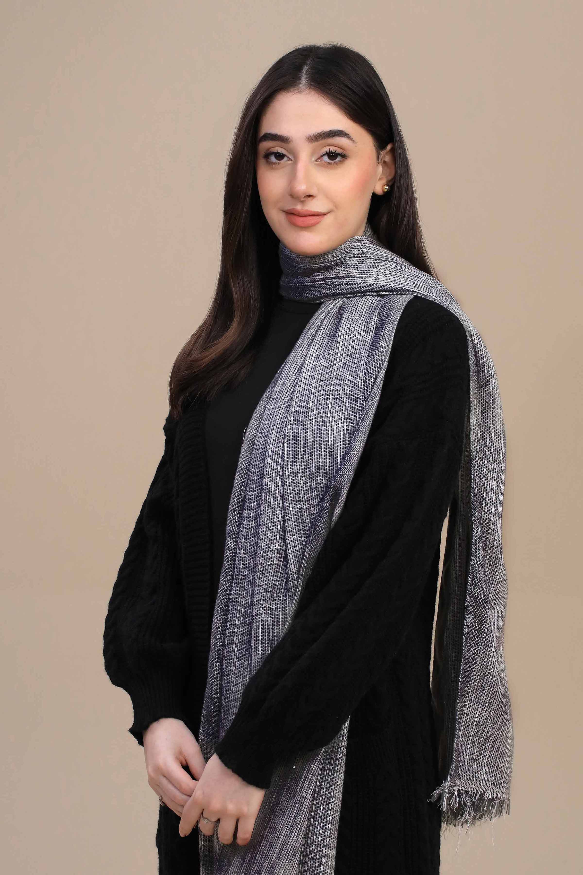 Nishat Linen UAE - Light Blue Women Shawl-447182108