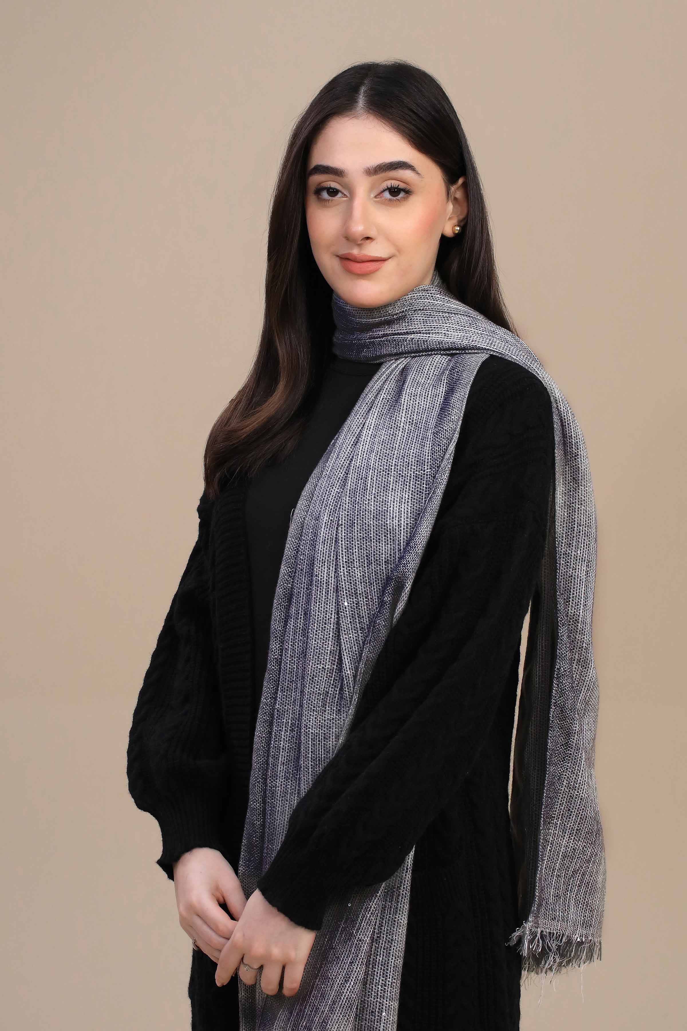 Nishat Linen UAE - Light Blue Women Shawl-447182108