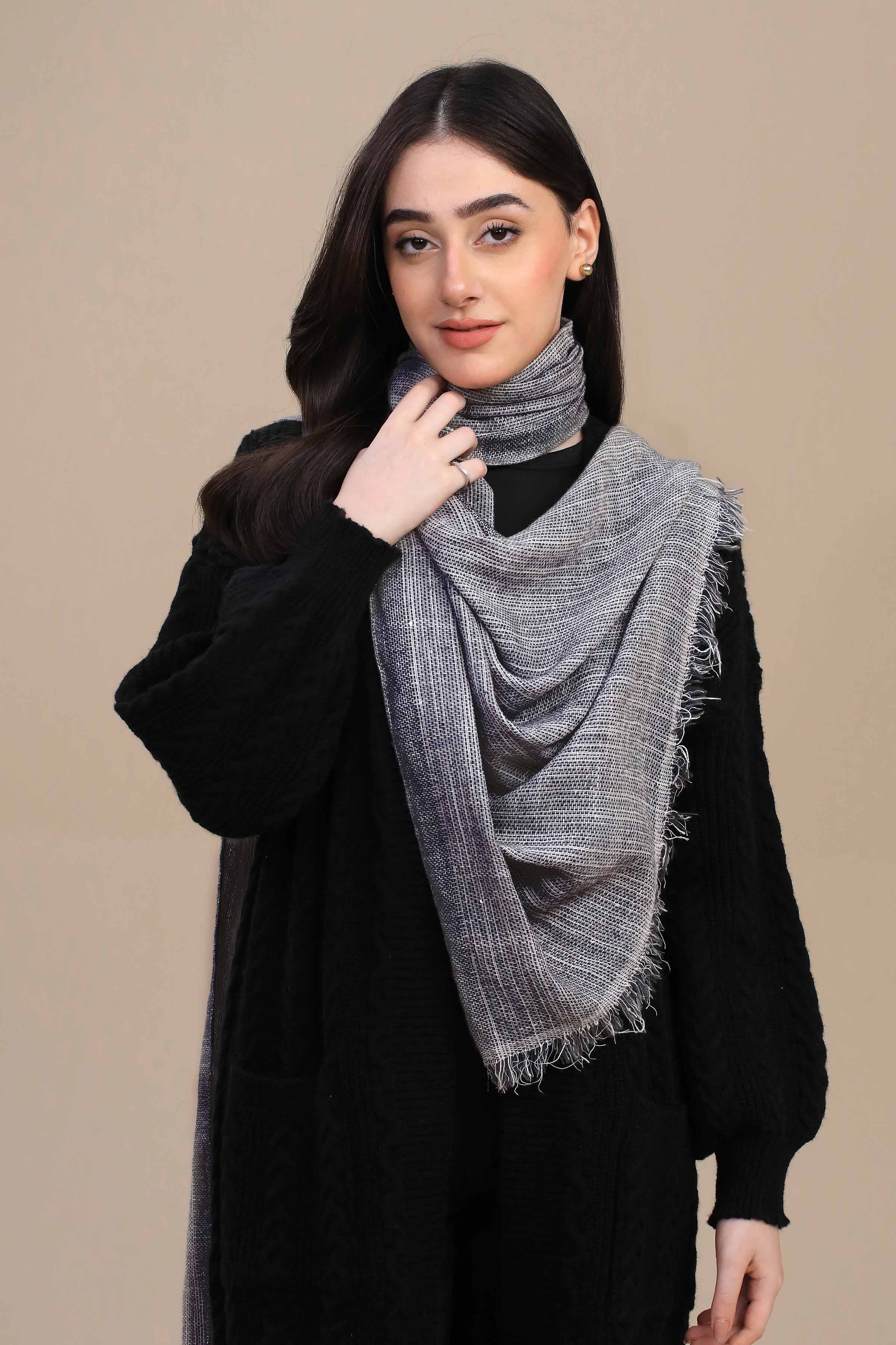 Nishat Linen UAE - Light Blue Women Shawl-447182108