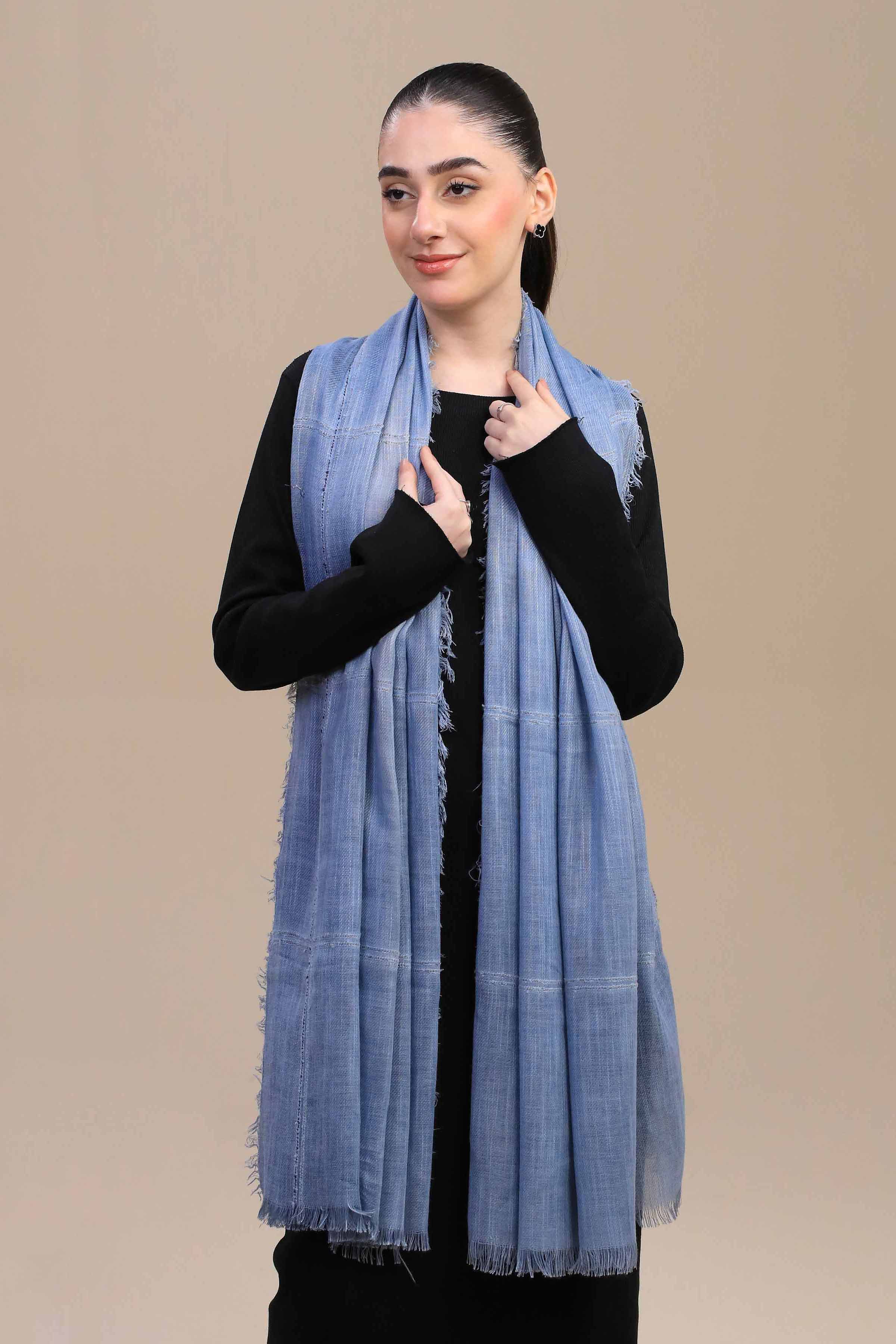 Nishat Linen UAE - Blue Women Shawl-447192108