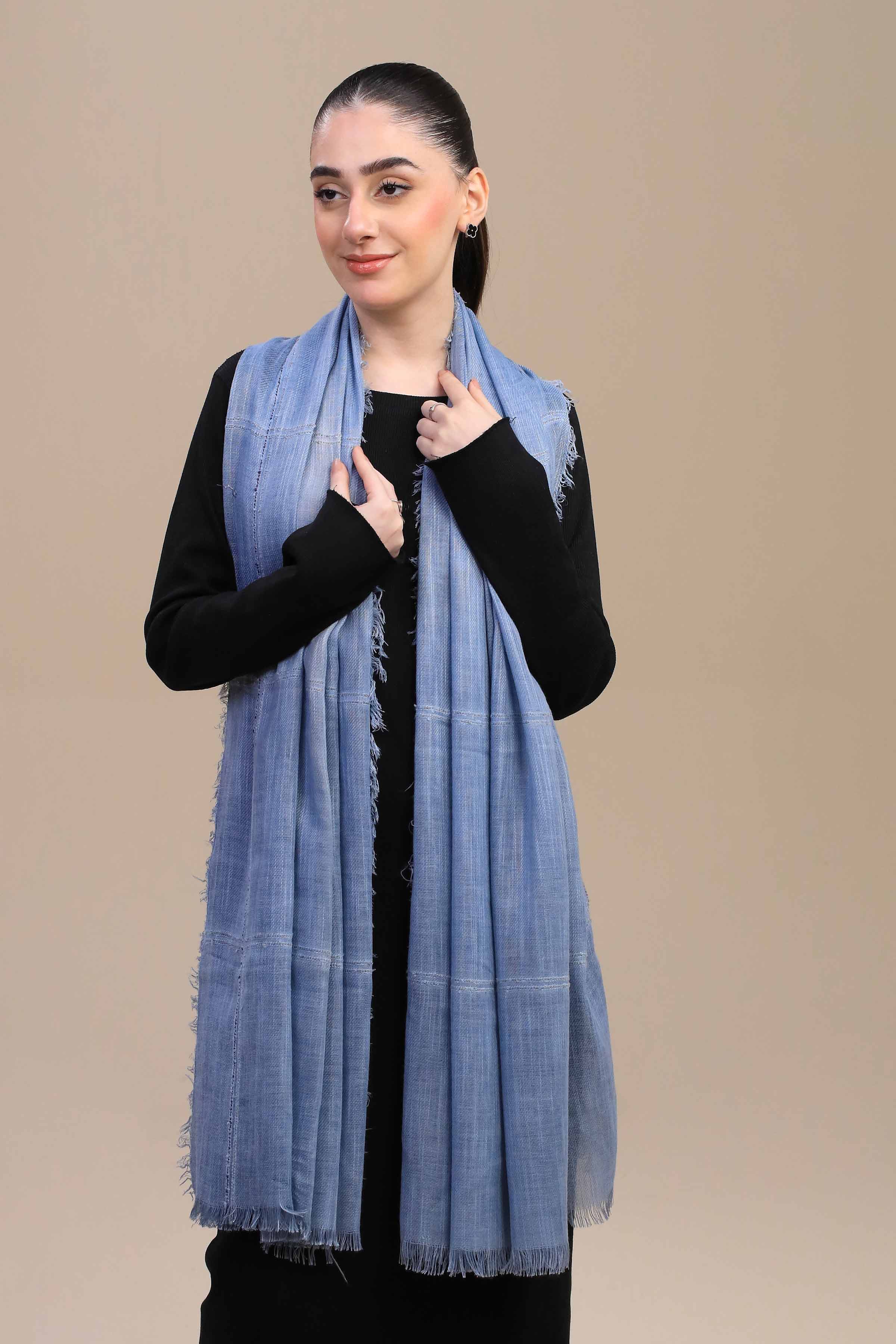 Nishat Linen UAE - Blue Women Shawl-447192108