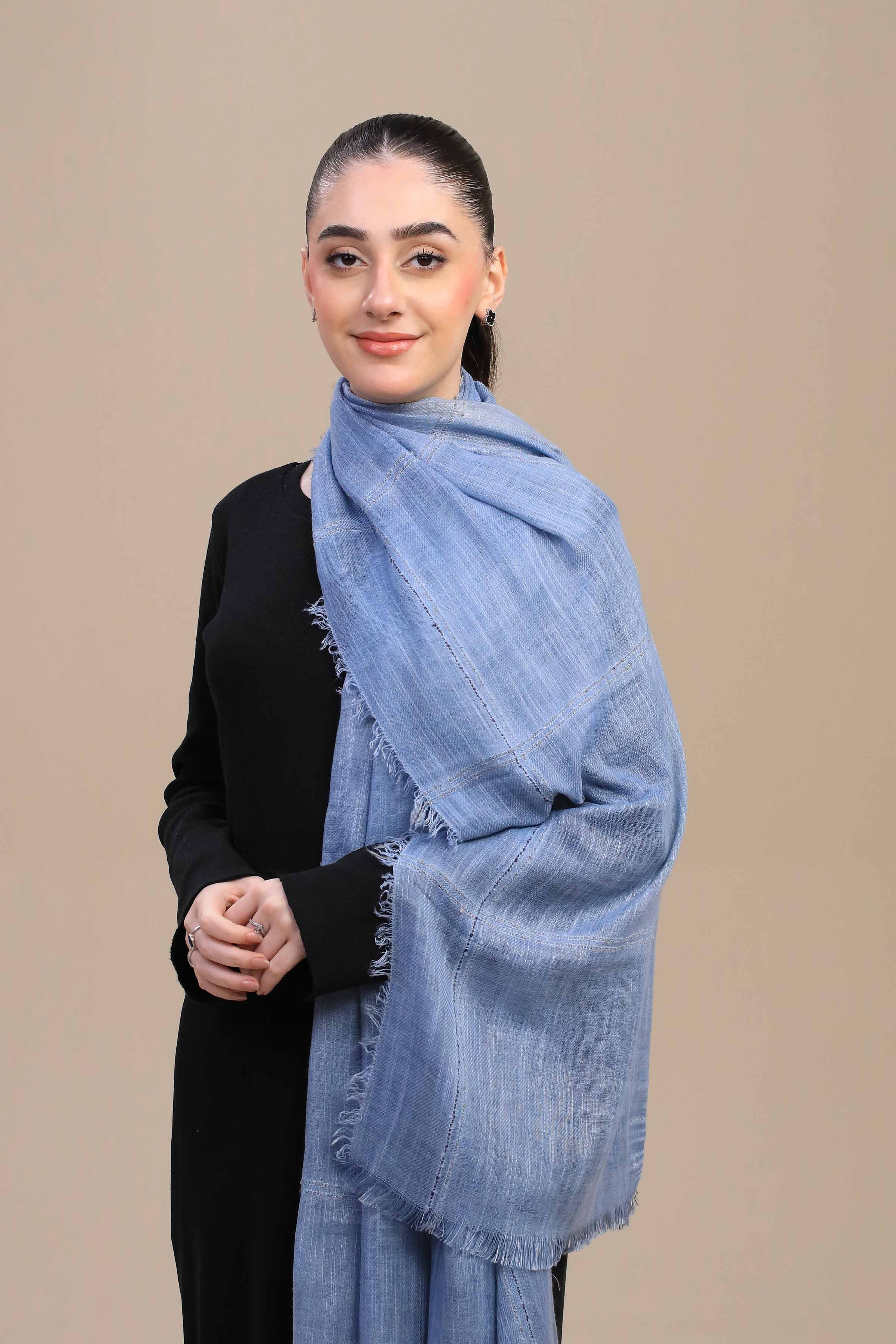 Nishat Linen UAE - Blue Women Shawl-447192108