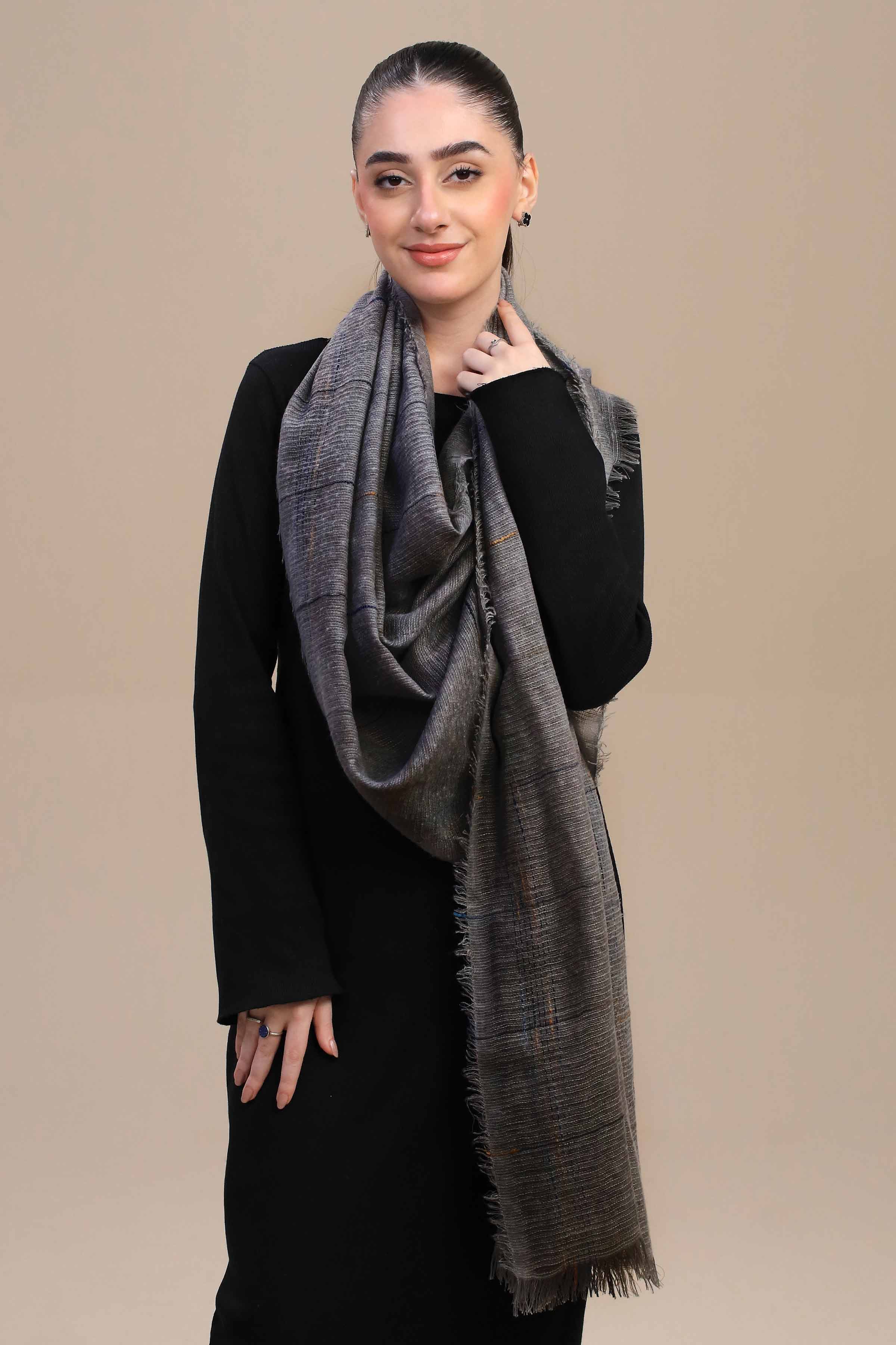 Nishat Linen UAE - Black Women Shawl-447202103