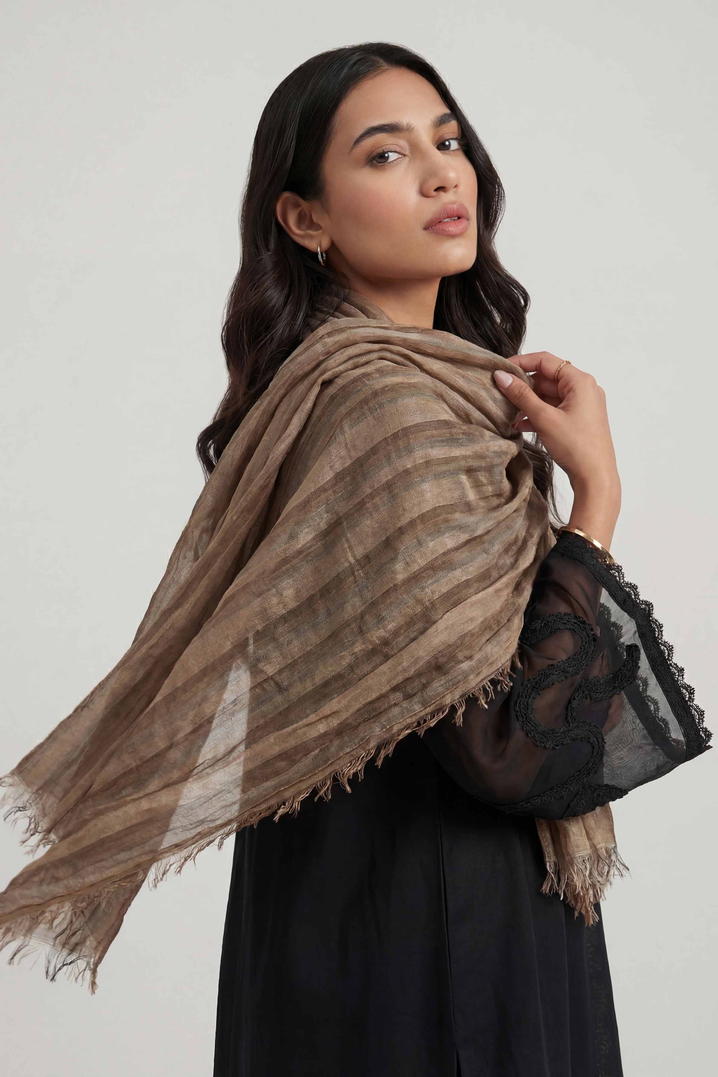 Brown Women Scarf - 447342113