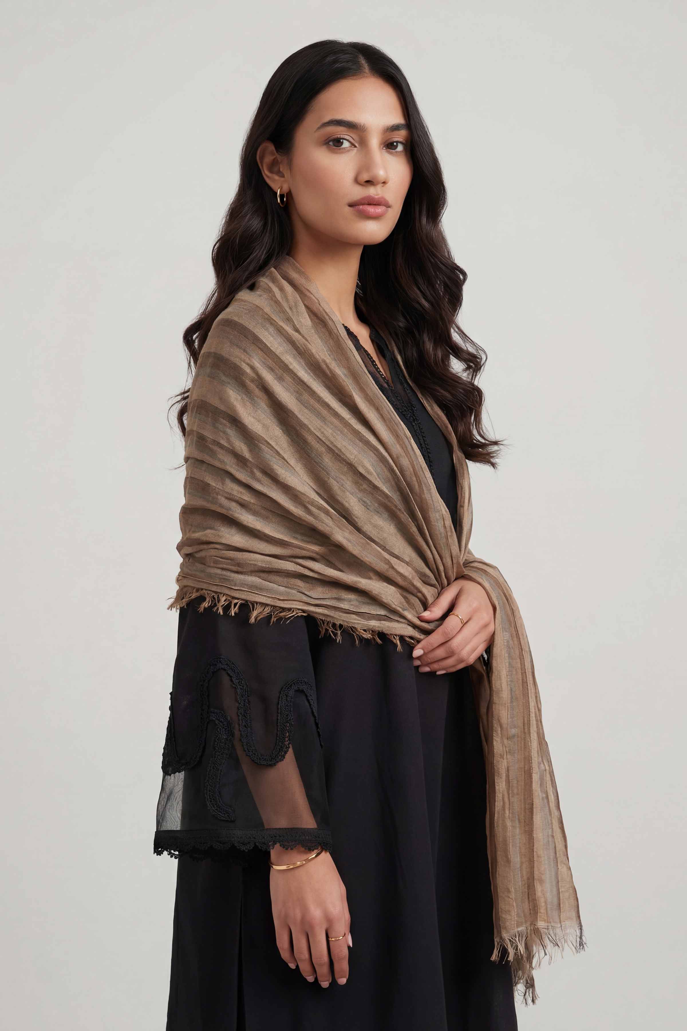 Brown Women Scarf - 447342113