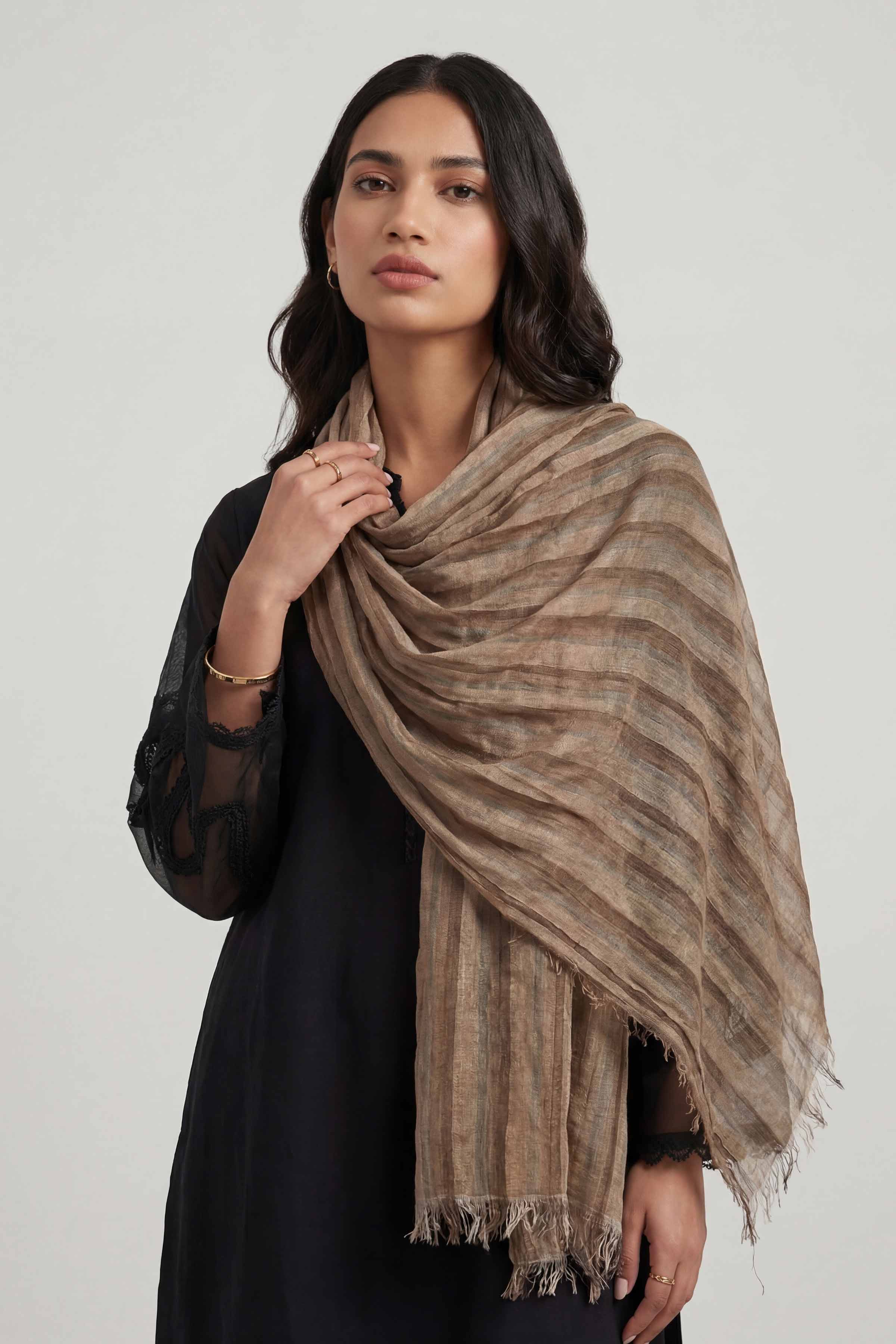 Brown Women Scarf - 447342113