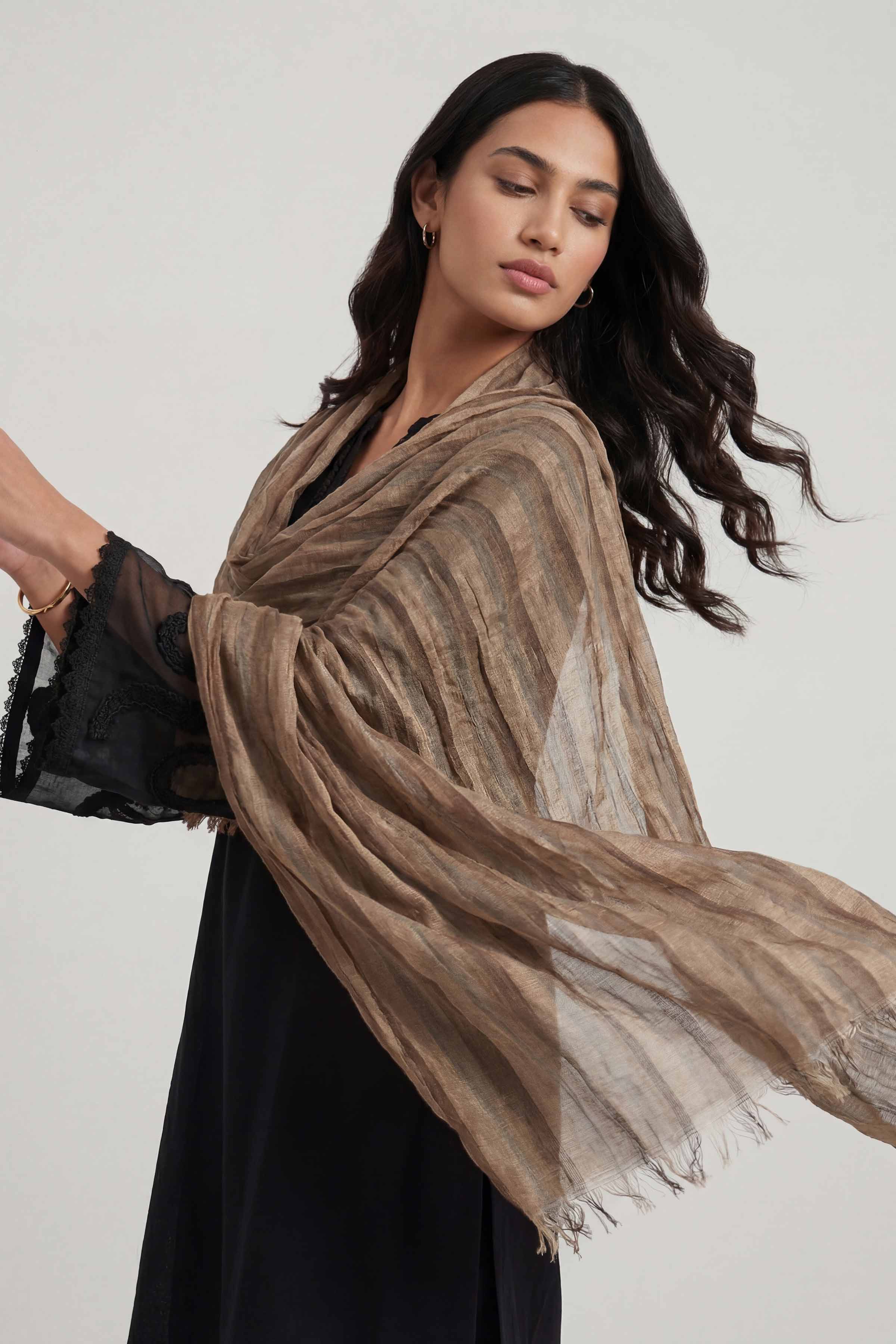 Brown Women Scarf - 447342113