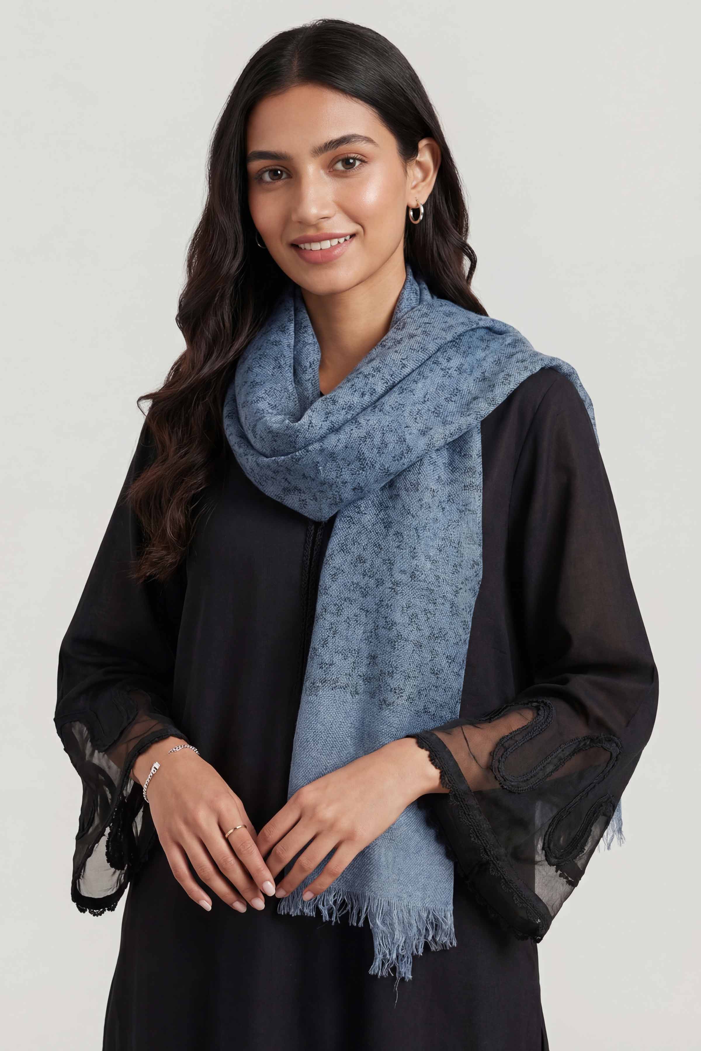 Blue Women Scarf - 447352108