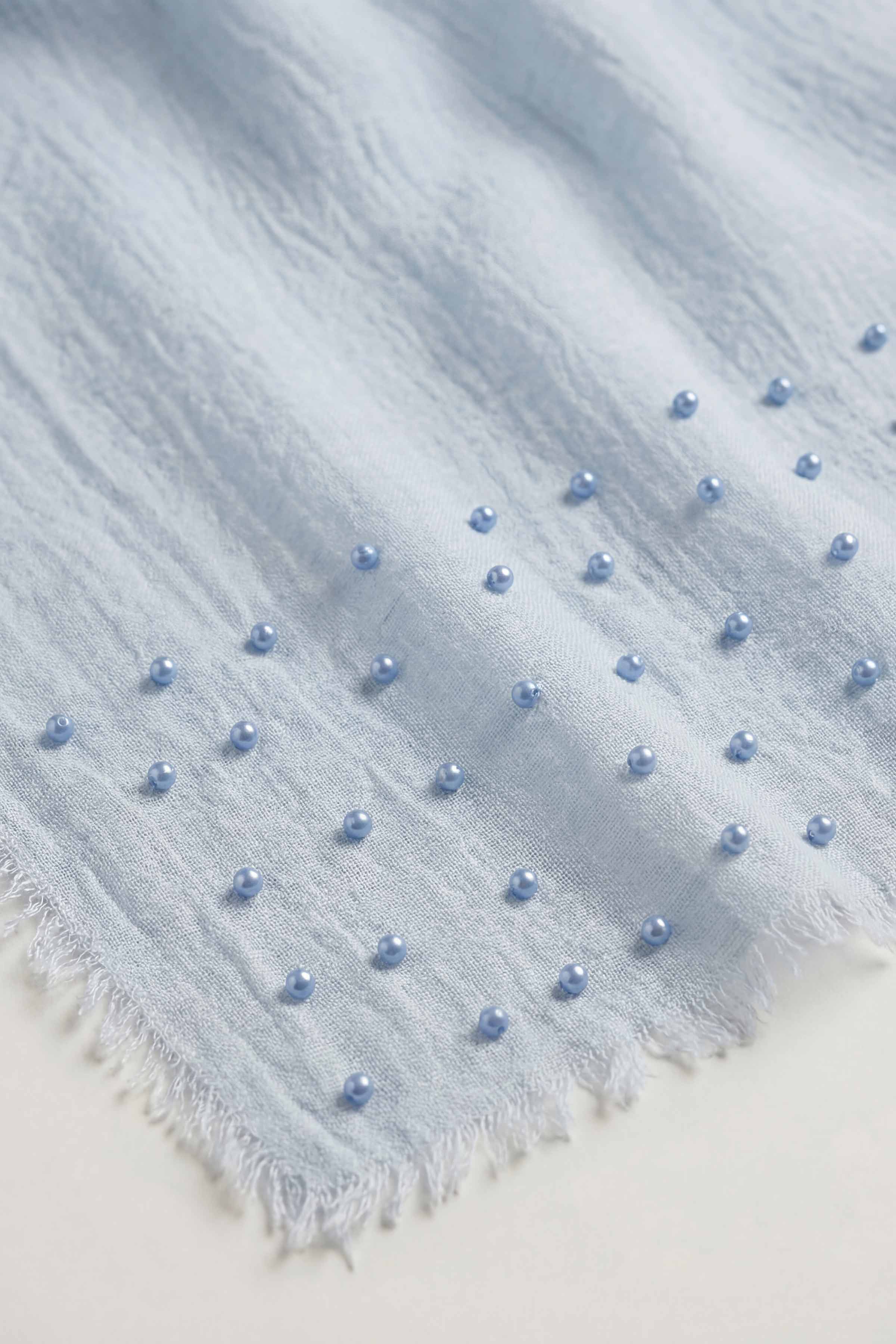 Light Blue Women Scarf - 447372110