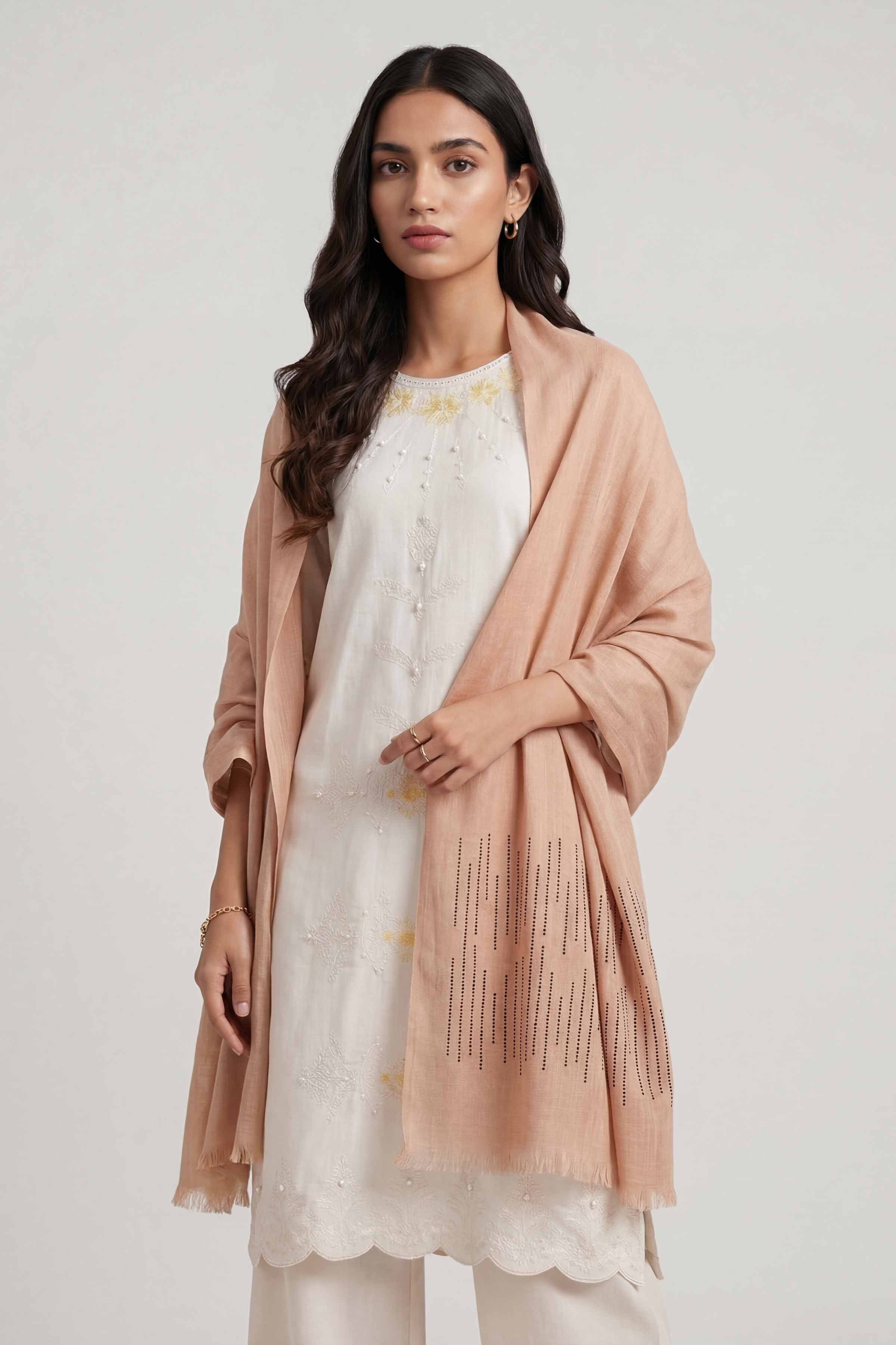 Beige Women Scarf - 447382118