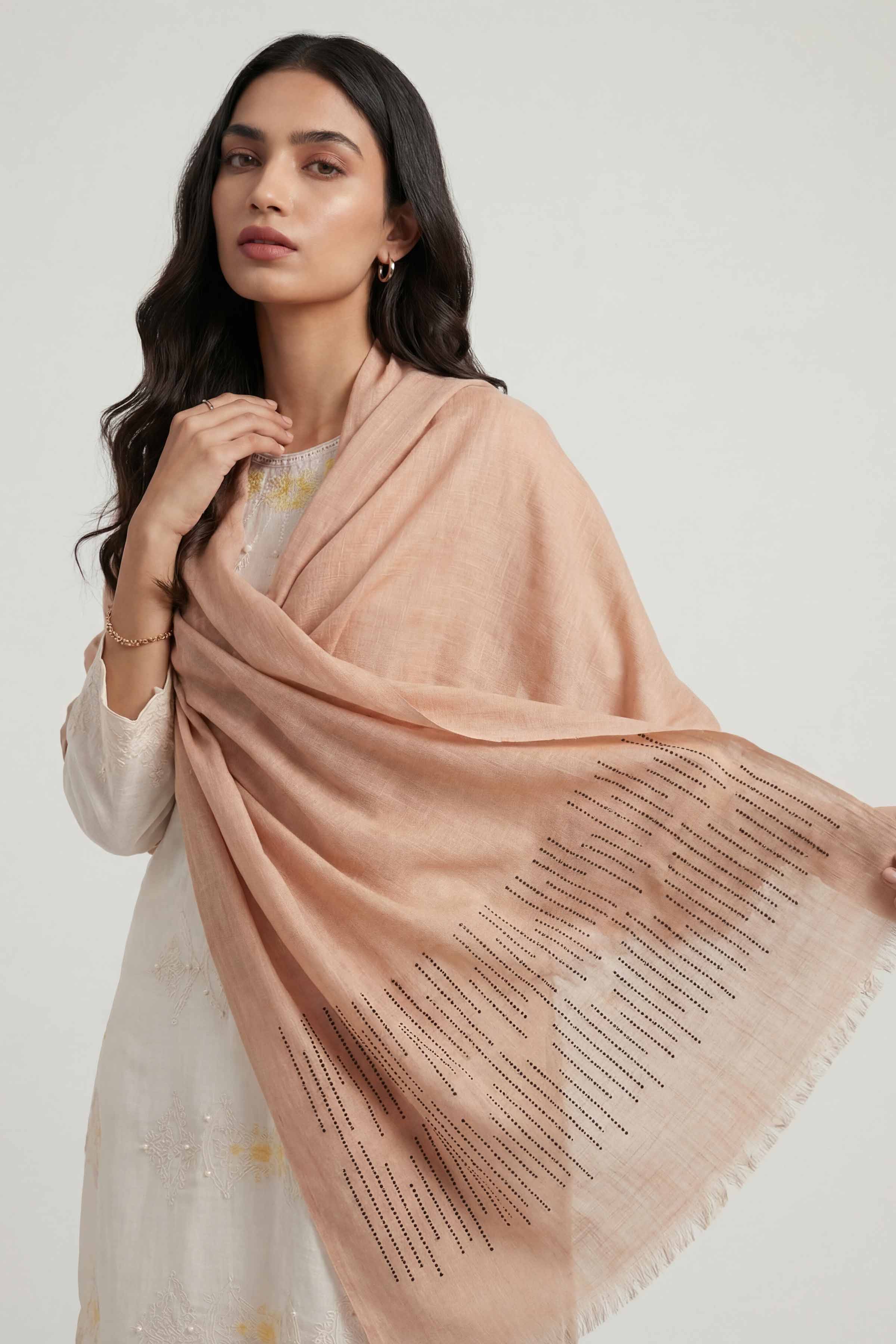 Beige Women Scarf - 447382118