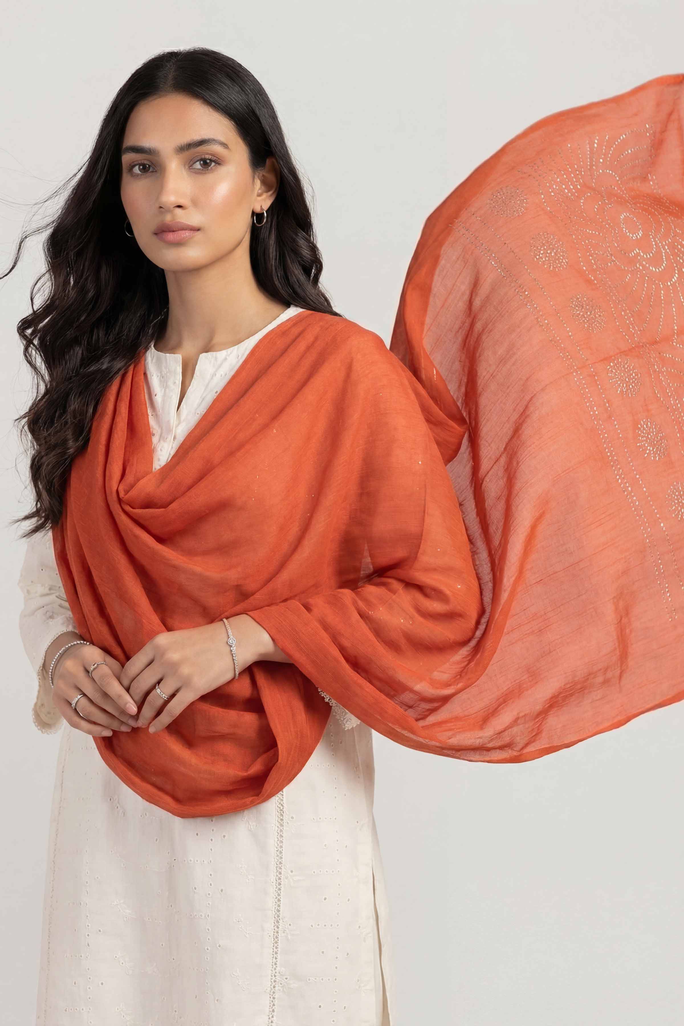 Red Women Scarf - 447392101