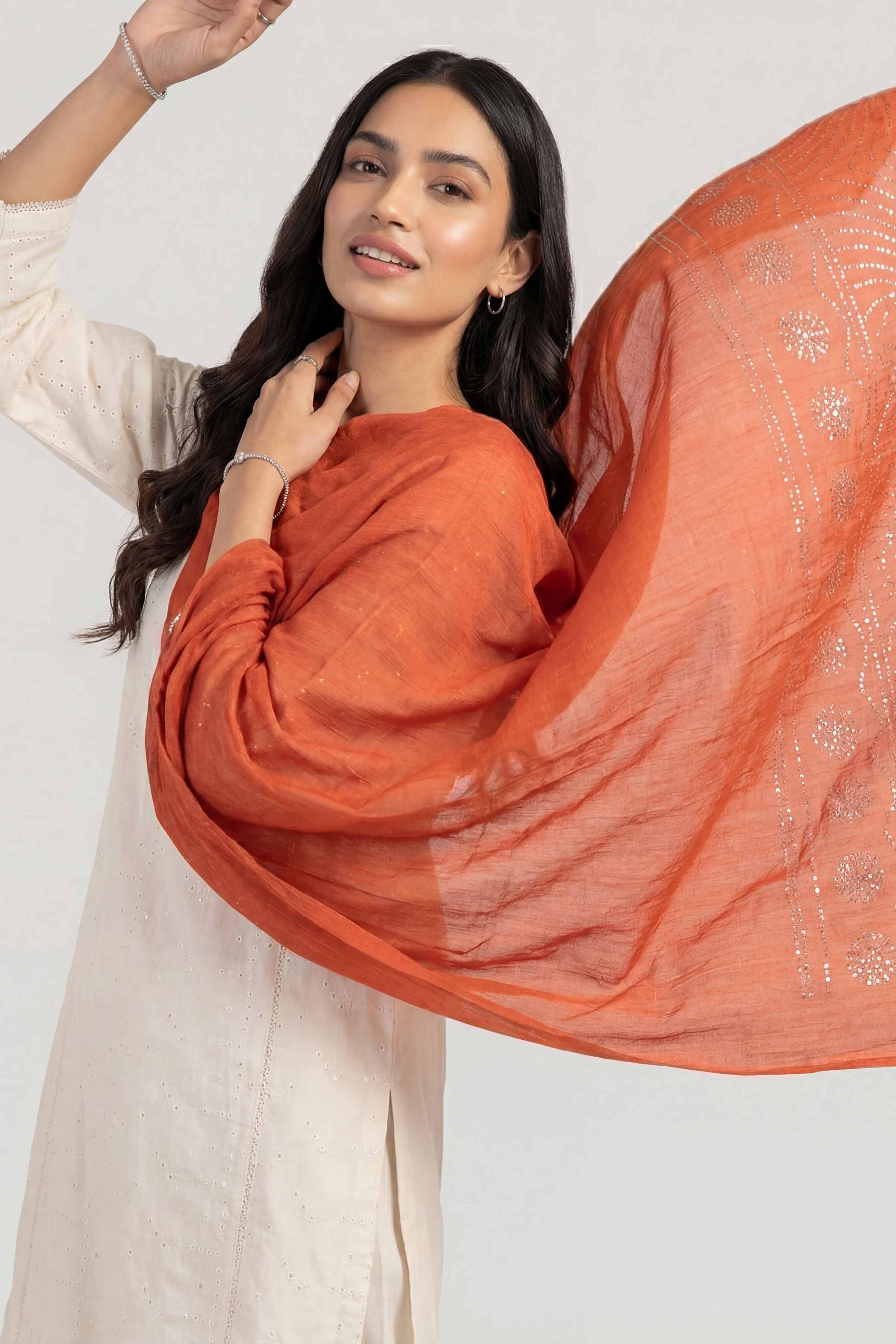 Red Women Scarf - 447392101