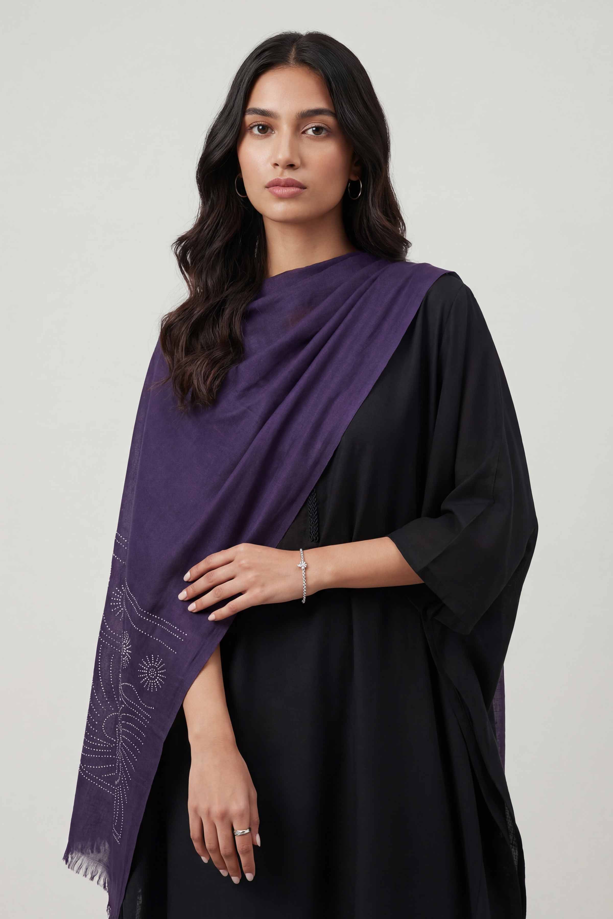 Blue Women Scarf - 447392108