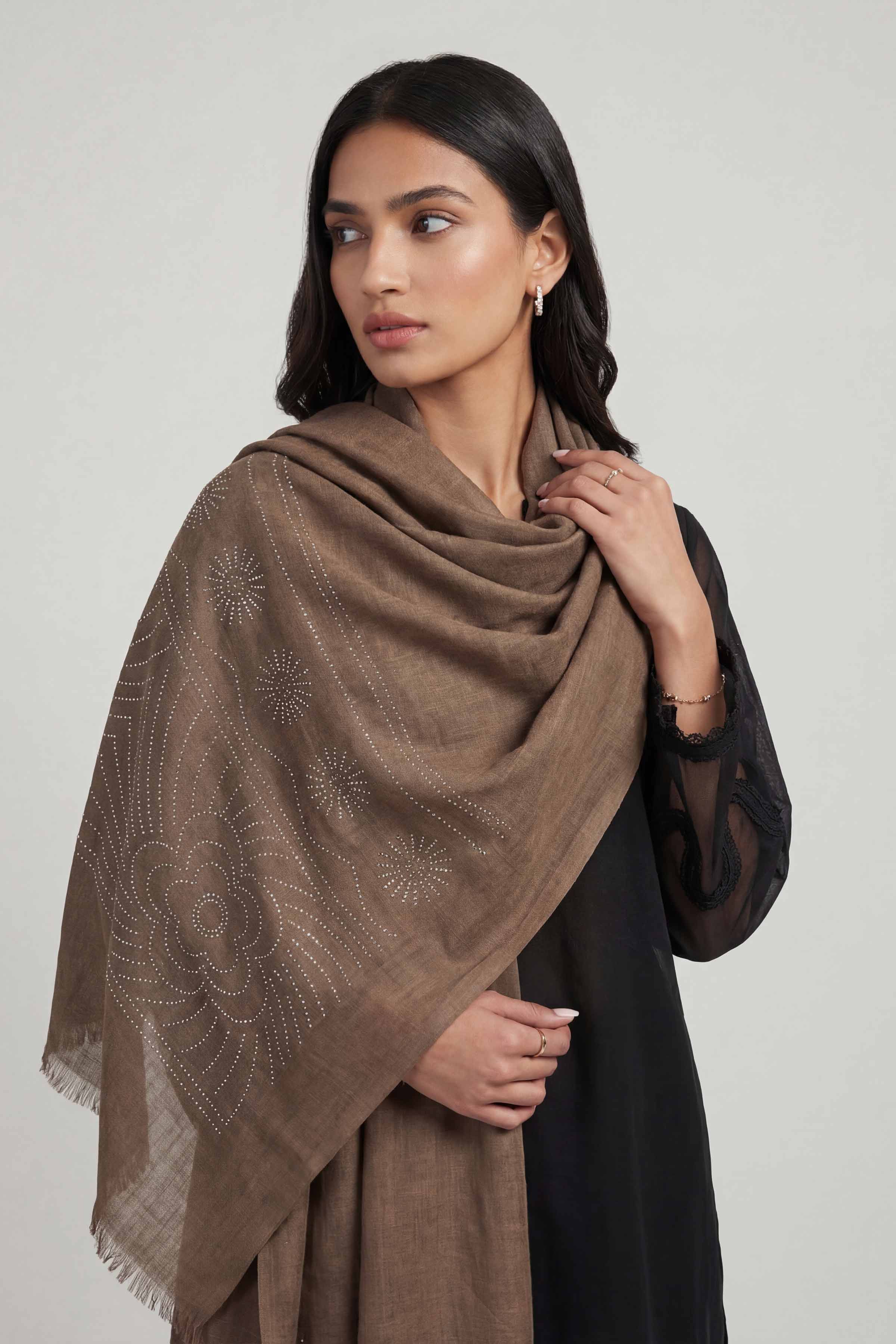 Coffee Women Scarf - 447392117