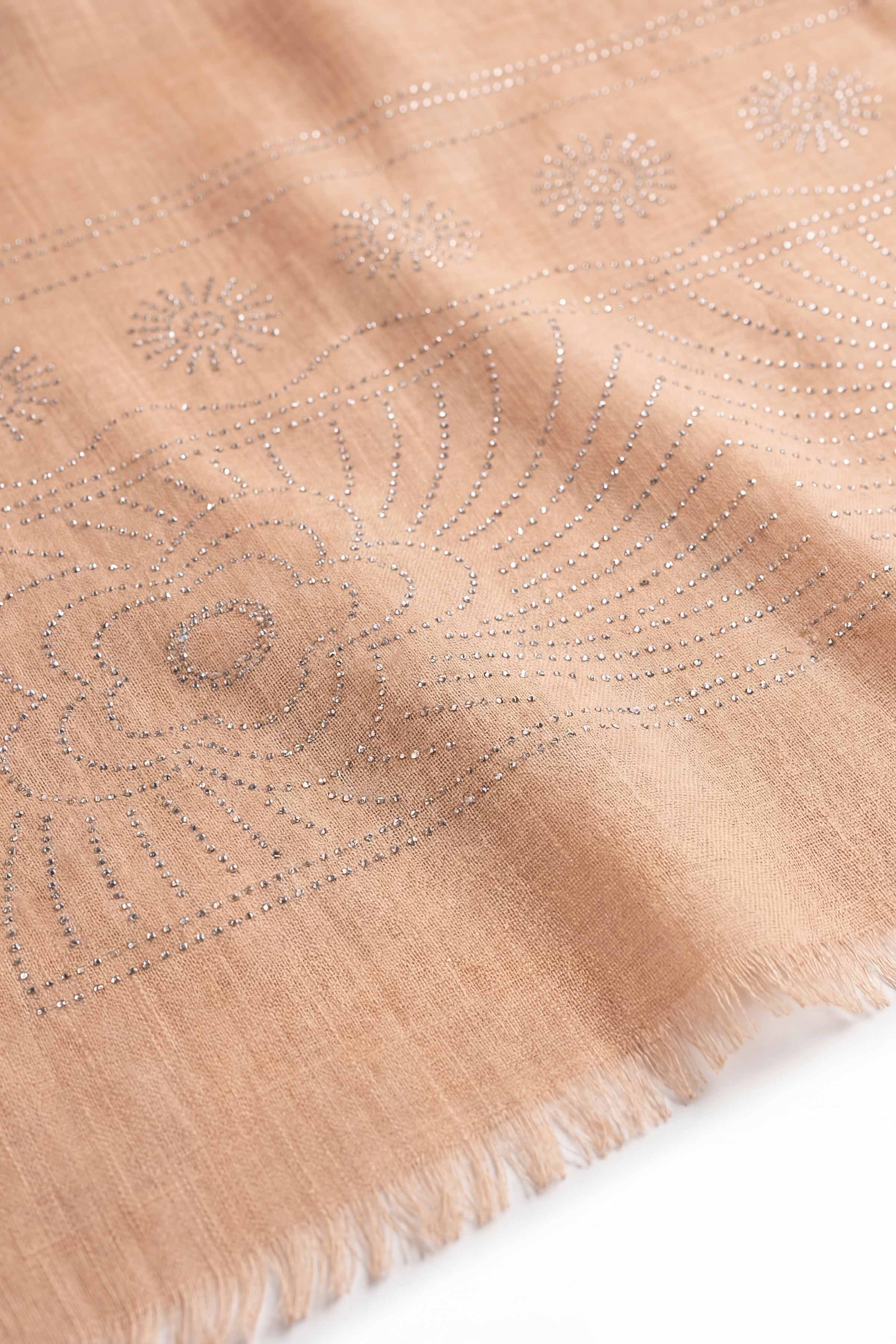 Beige Women Scarf - 447392118