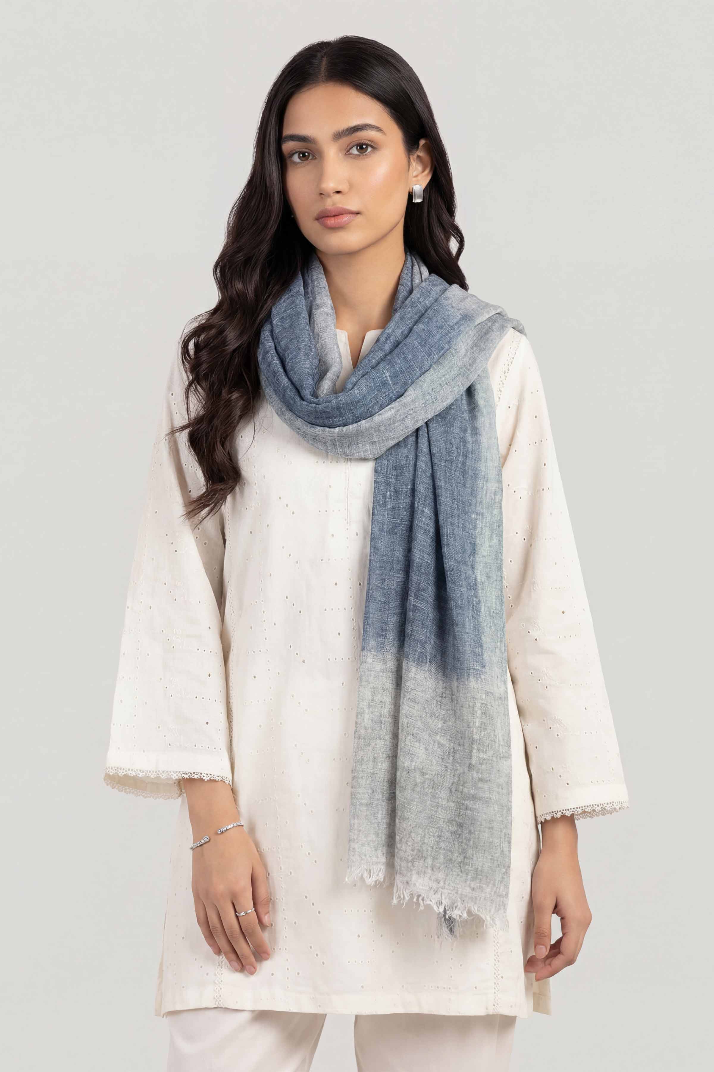 Blue Women Scarf - 447402108