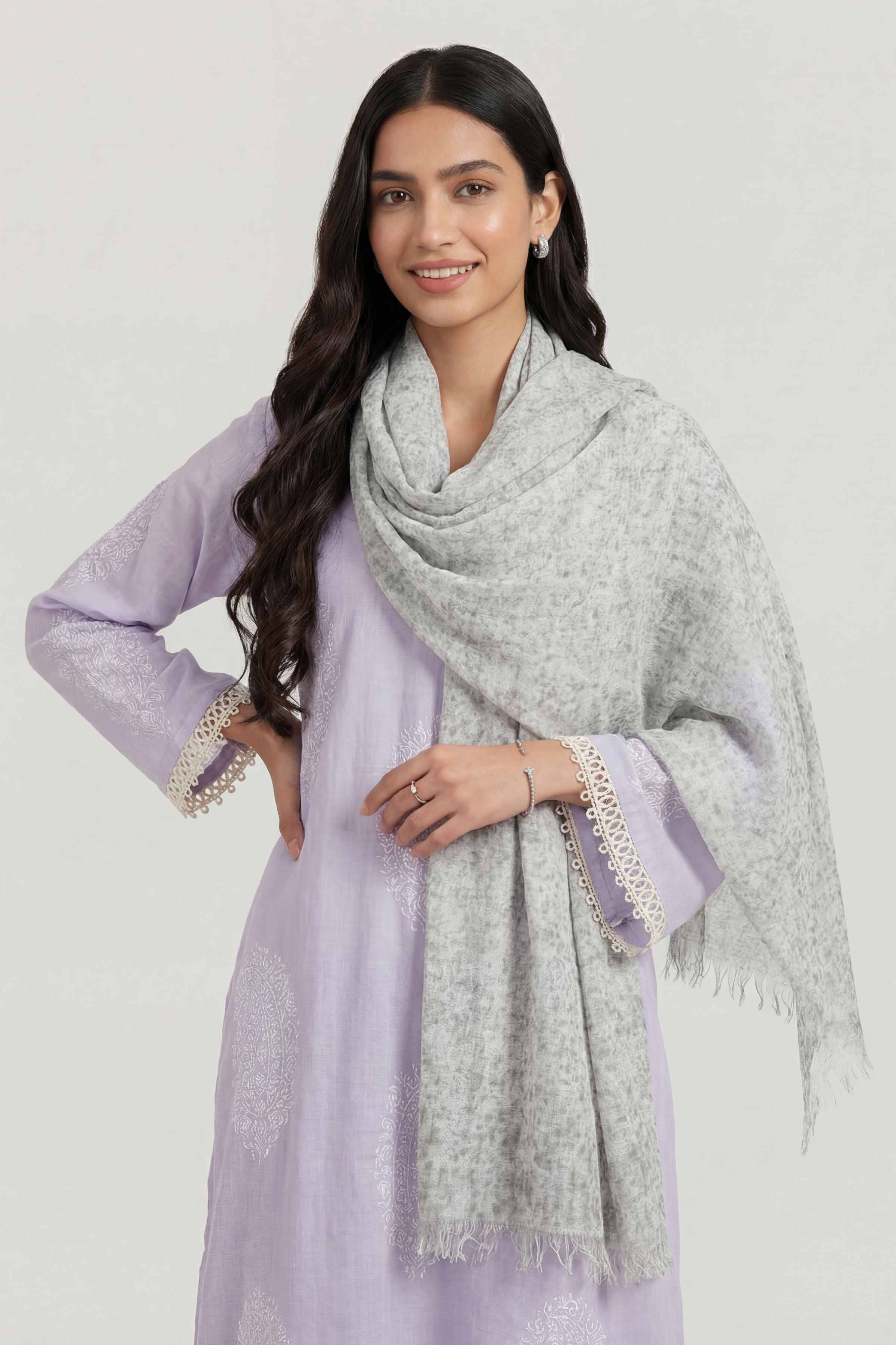 Green Women Scarf - 447412104