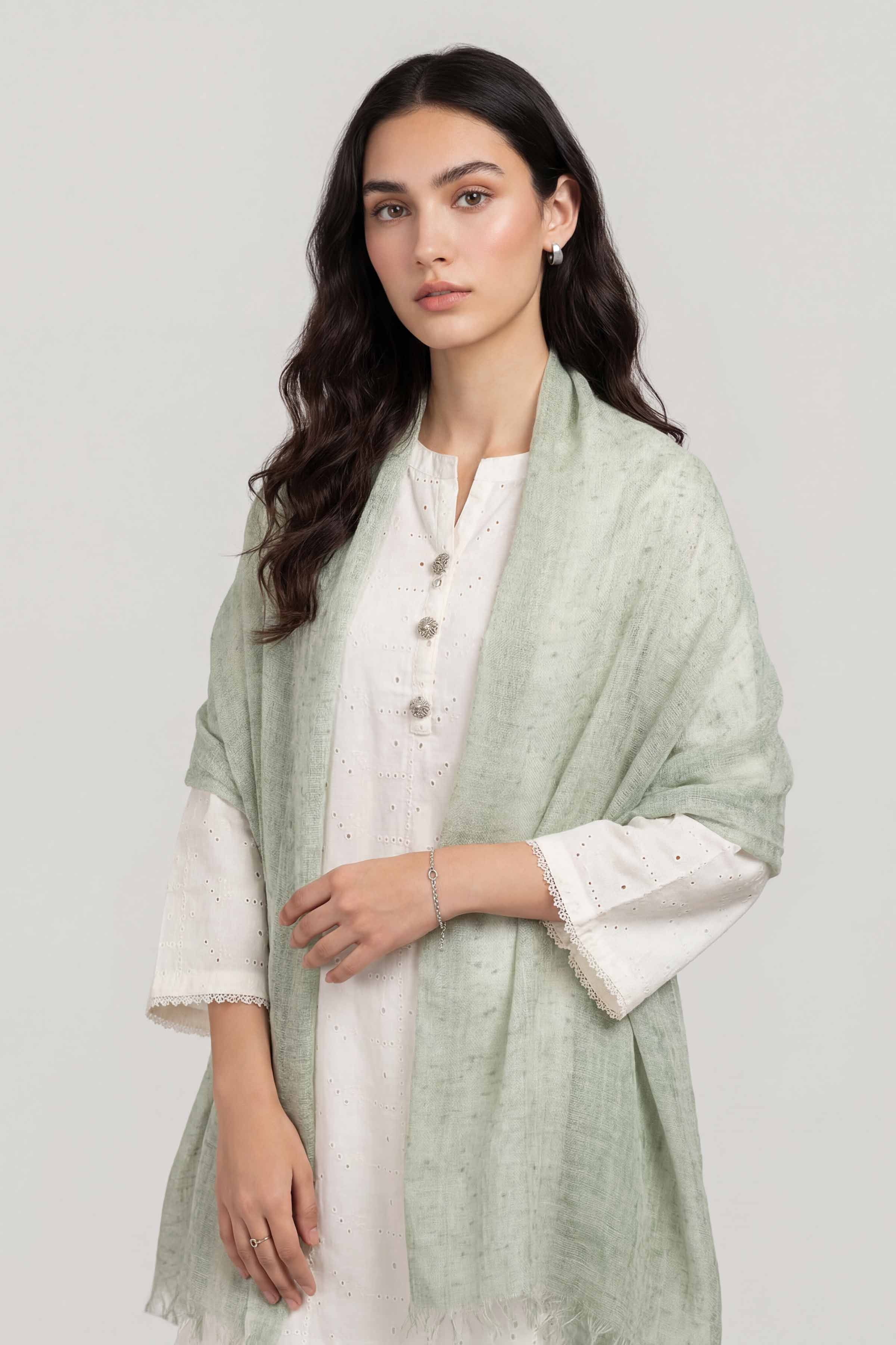 Light Blue Women Scarf - 447412108