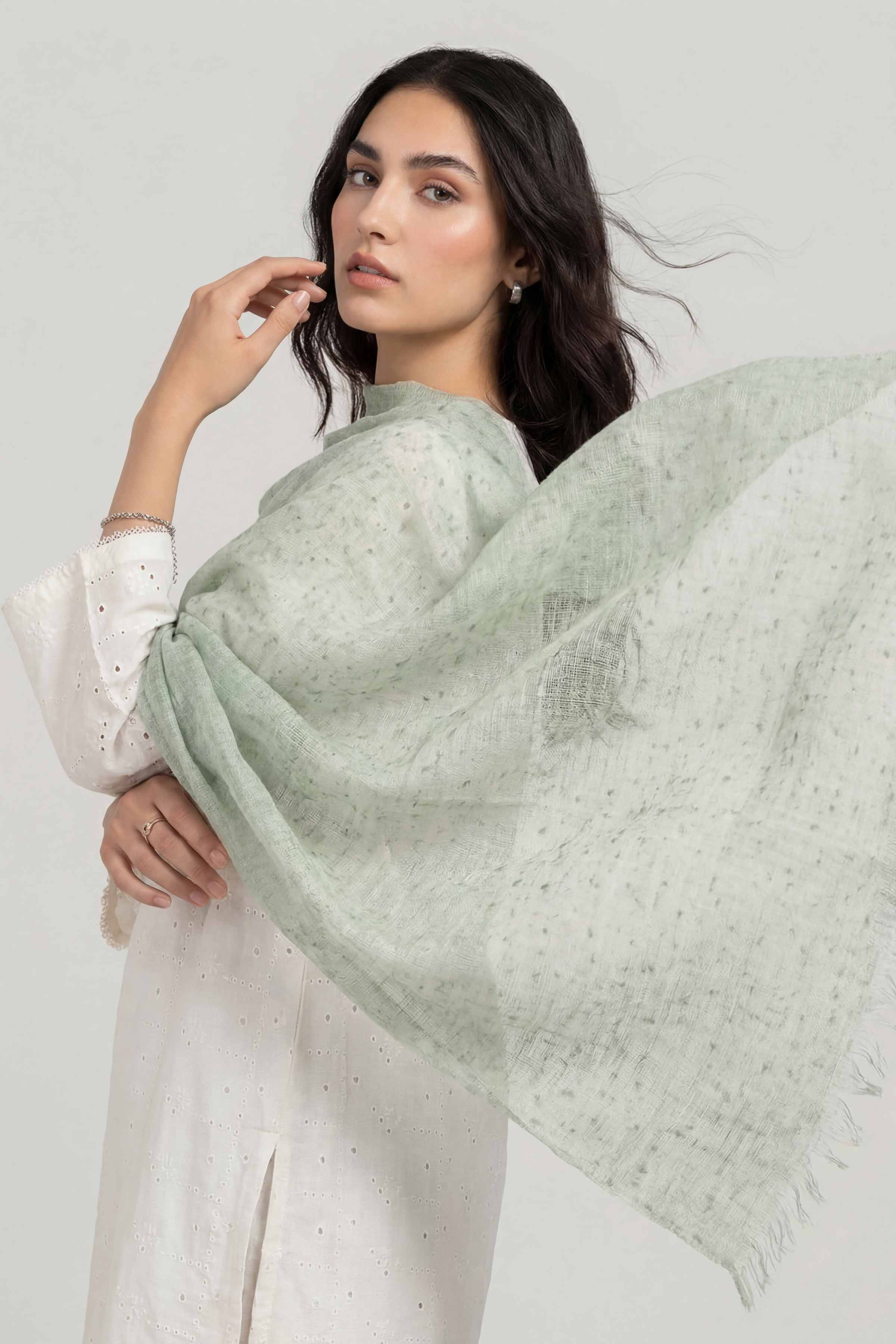 Light Blue Women Scarf - 447412108