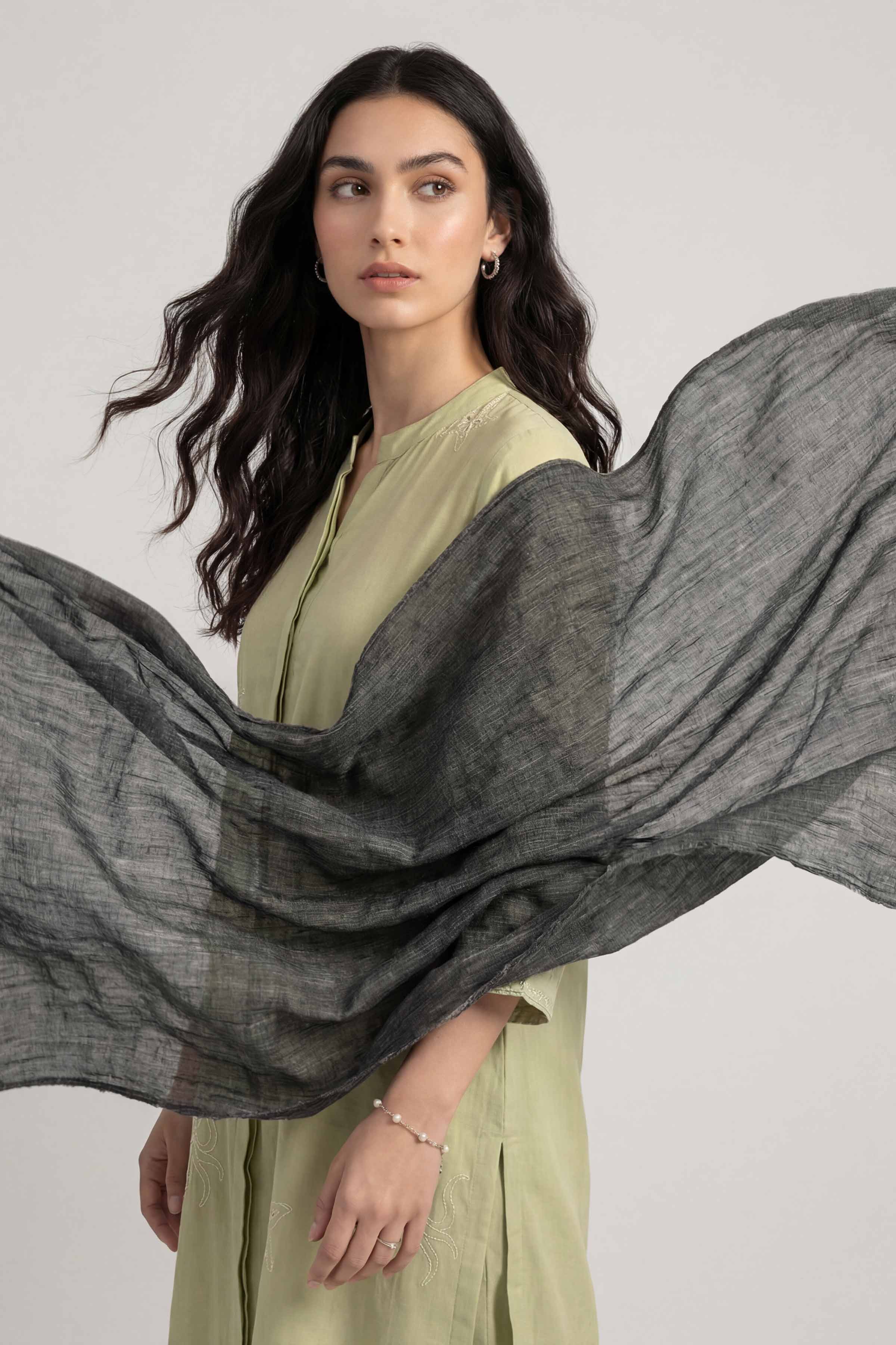 Black Women Scarf - 447422103