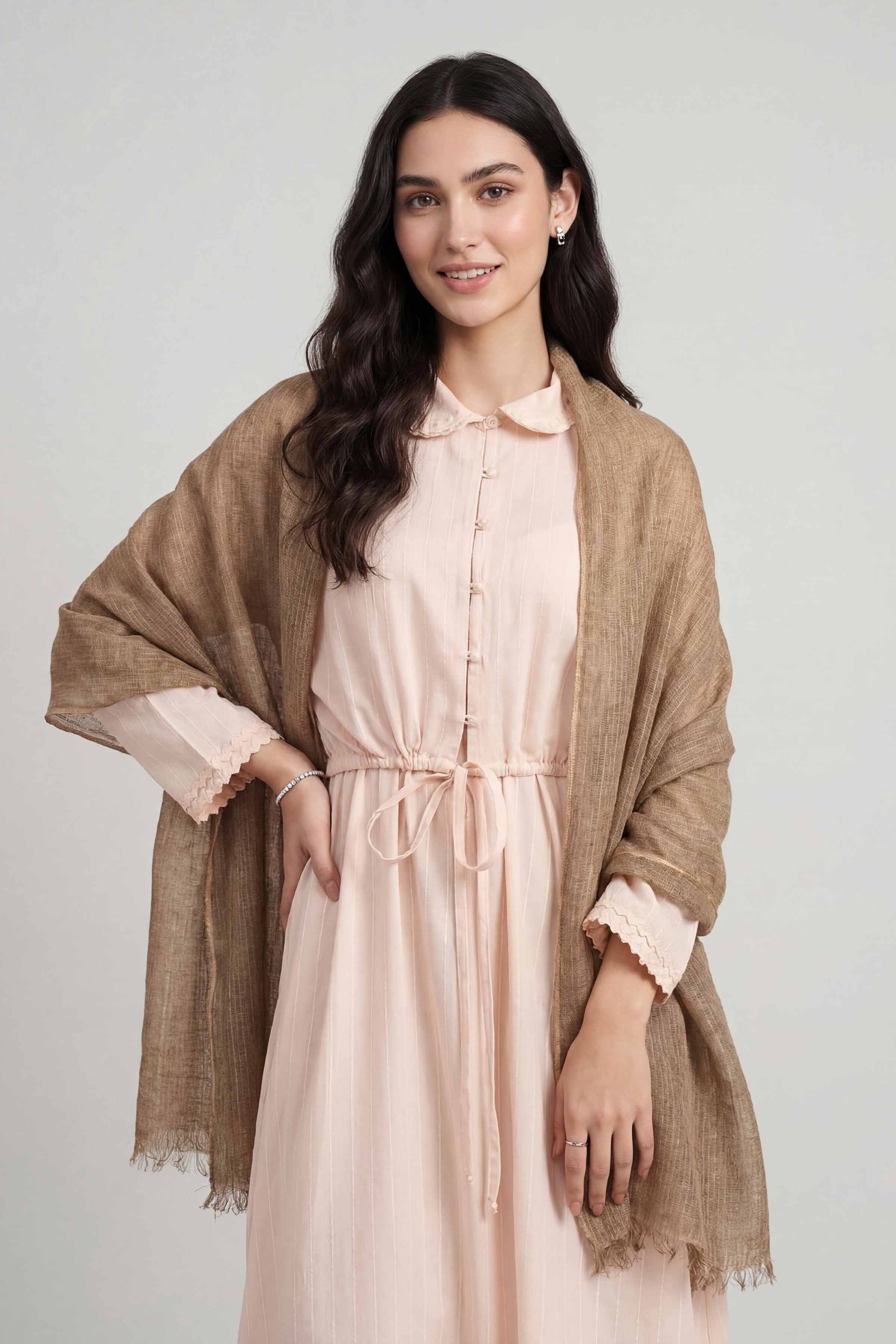 Brown Women Scarf - 447422113