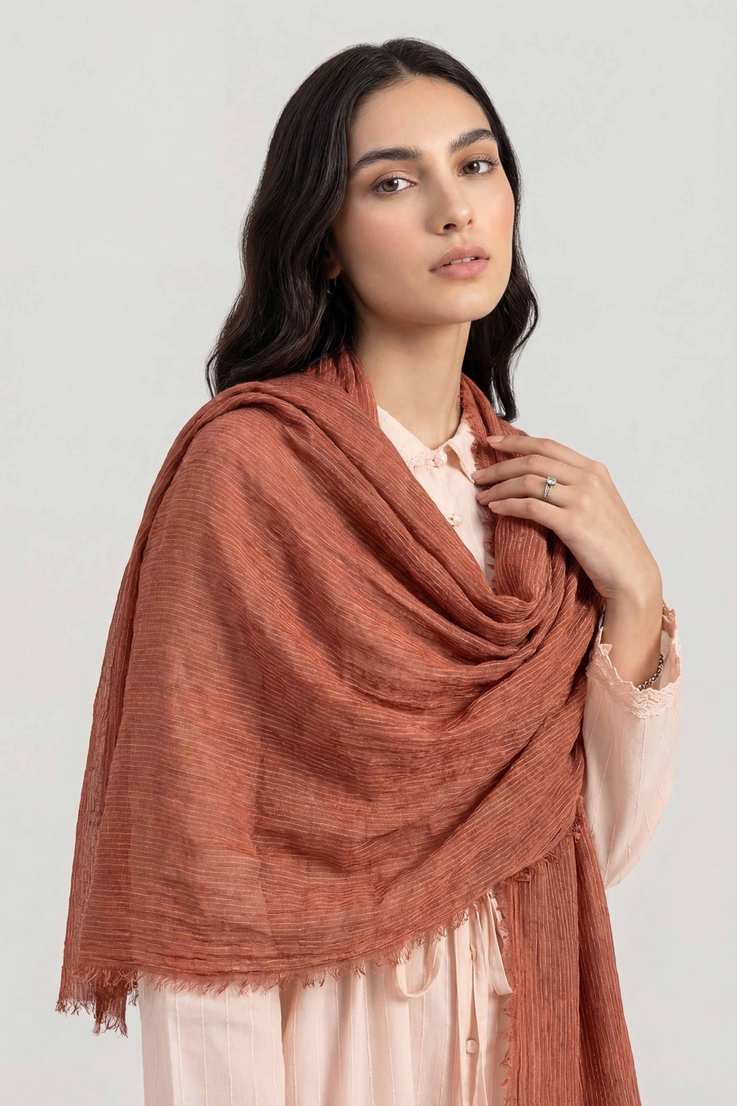 Brown Women Scarf - 447442113
