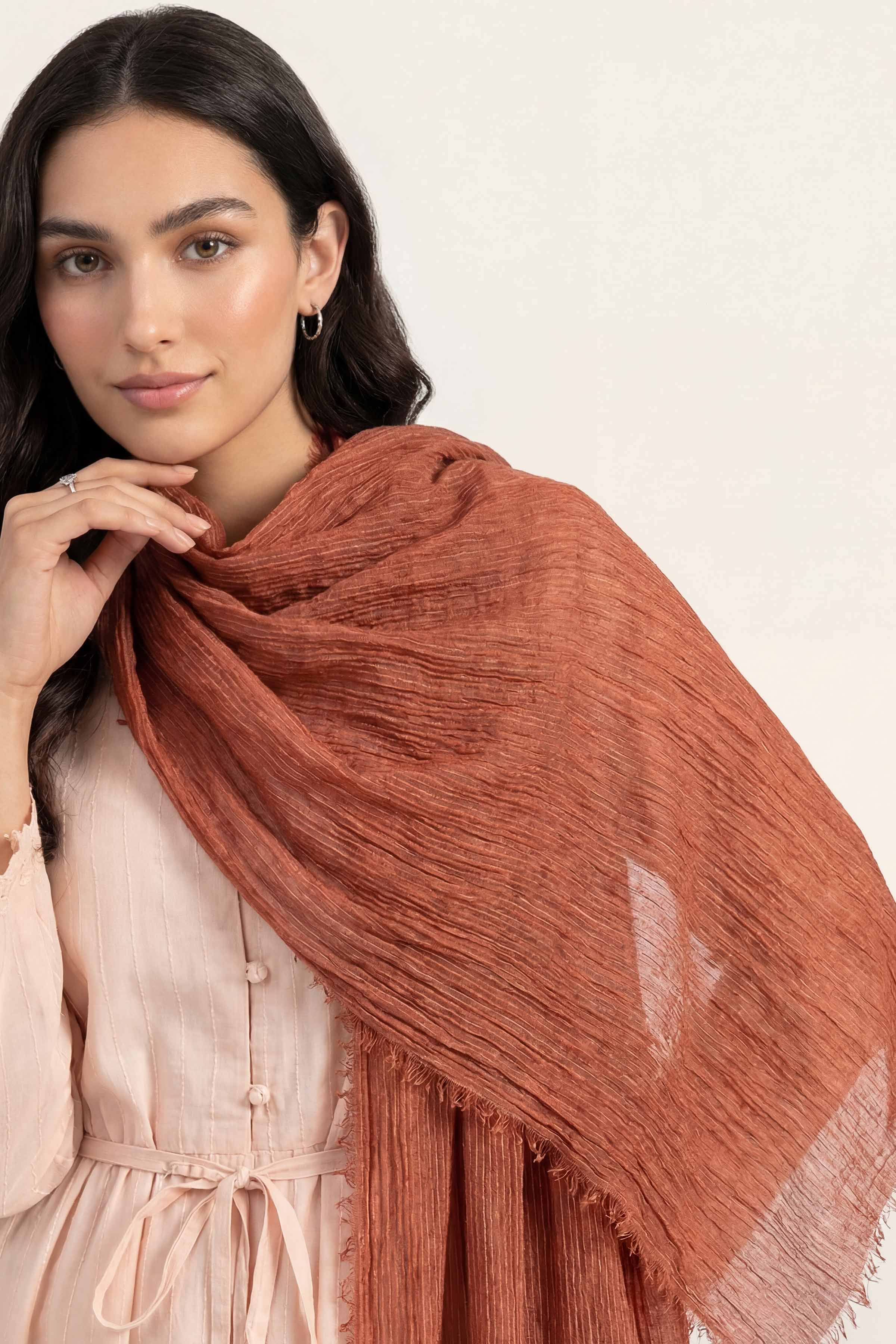 Brown Women Scarf - 447442113