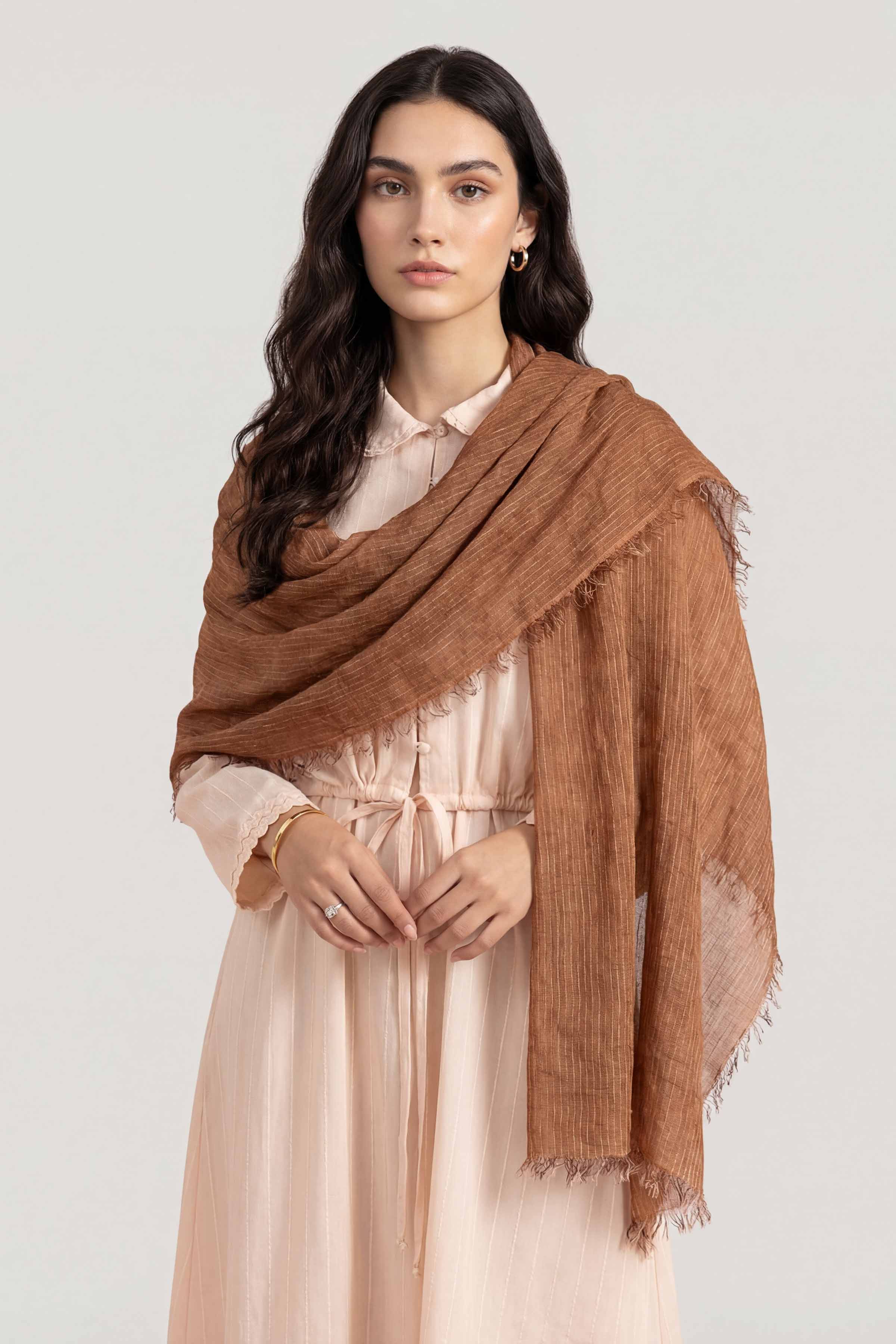 Orange Women Scarf - 447452106