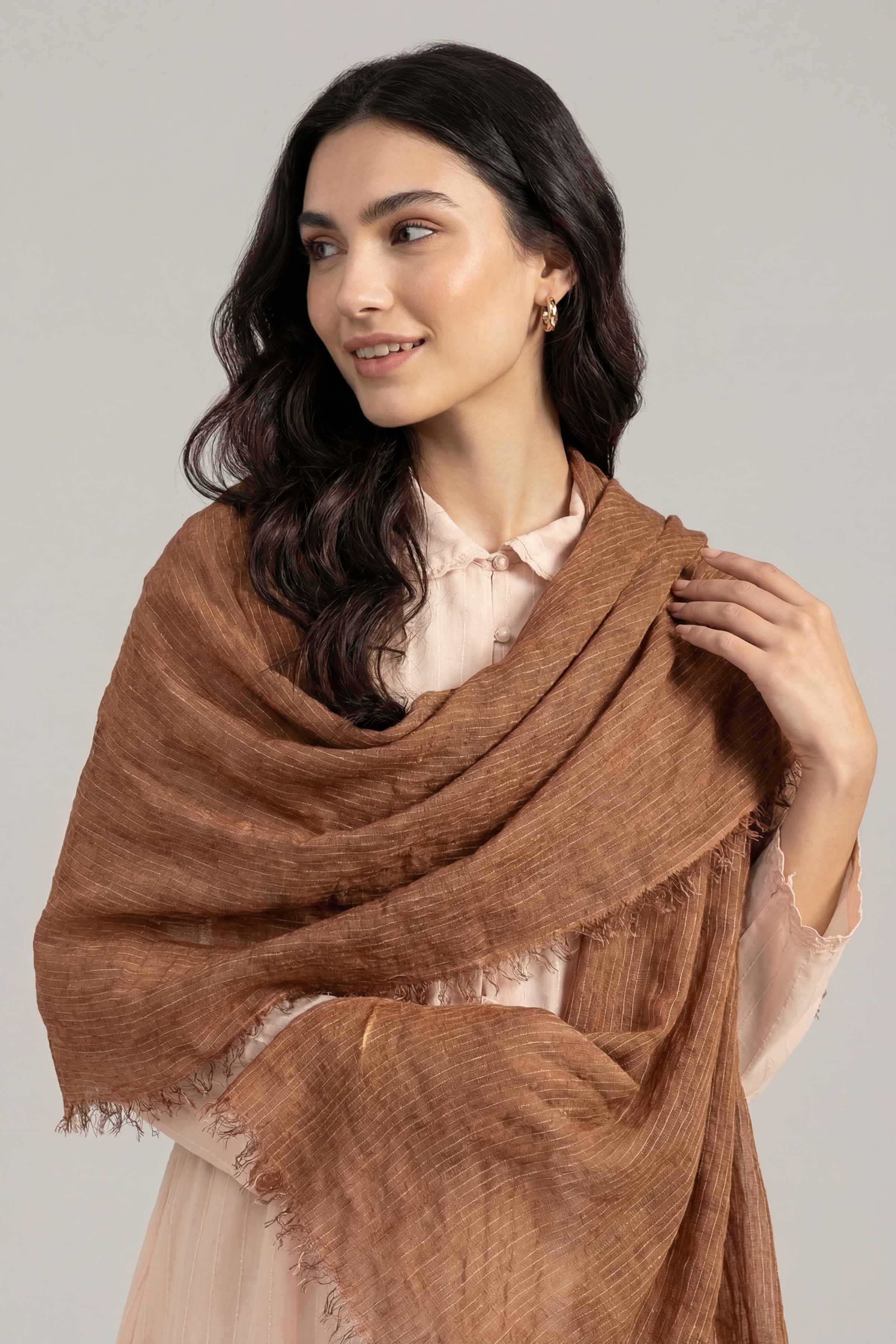 Orange Women Scarf - 447452106