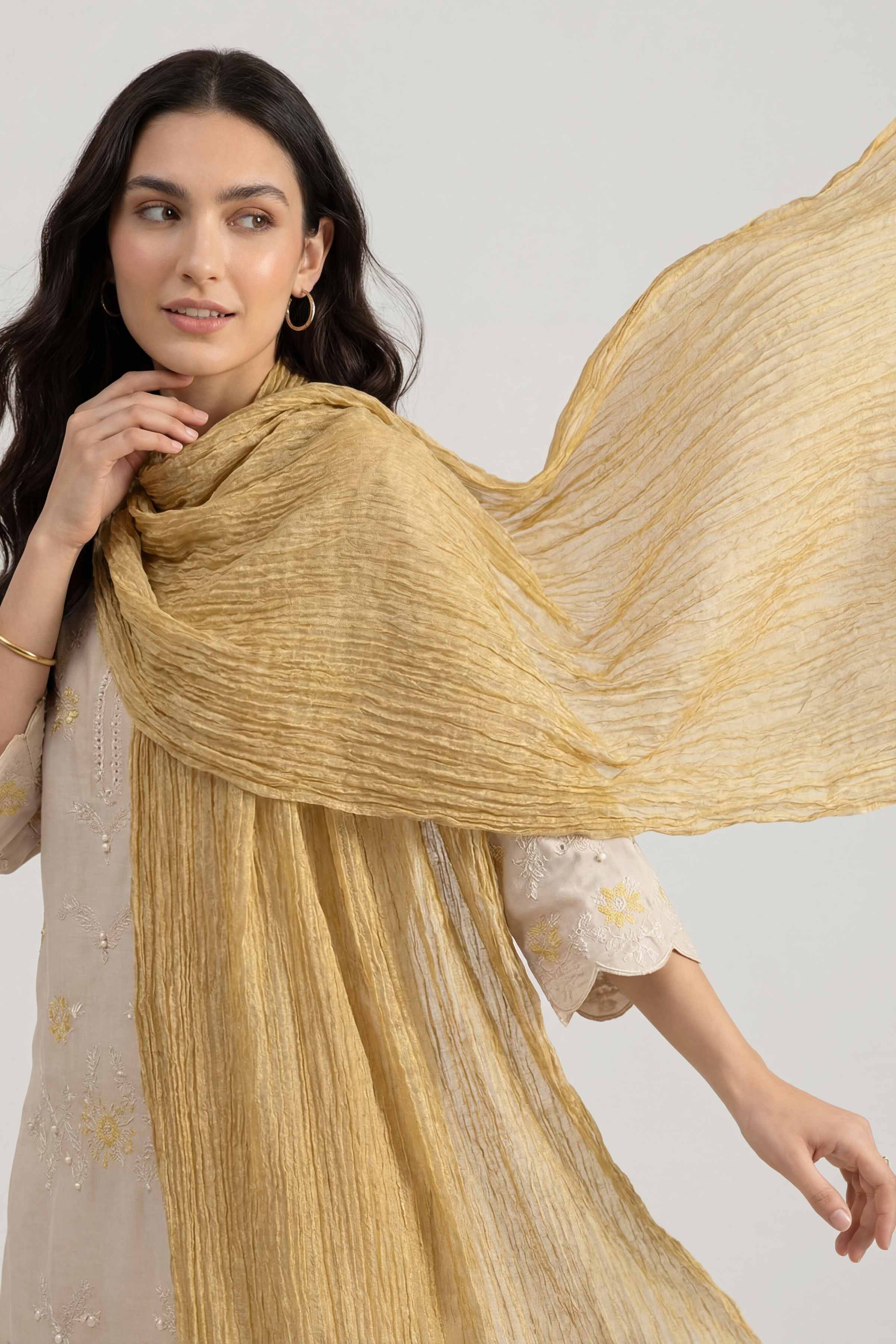 Yellow Women Scarf - 447462102