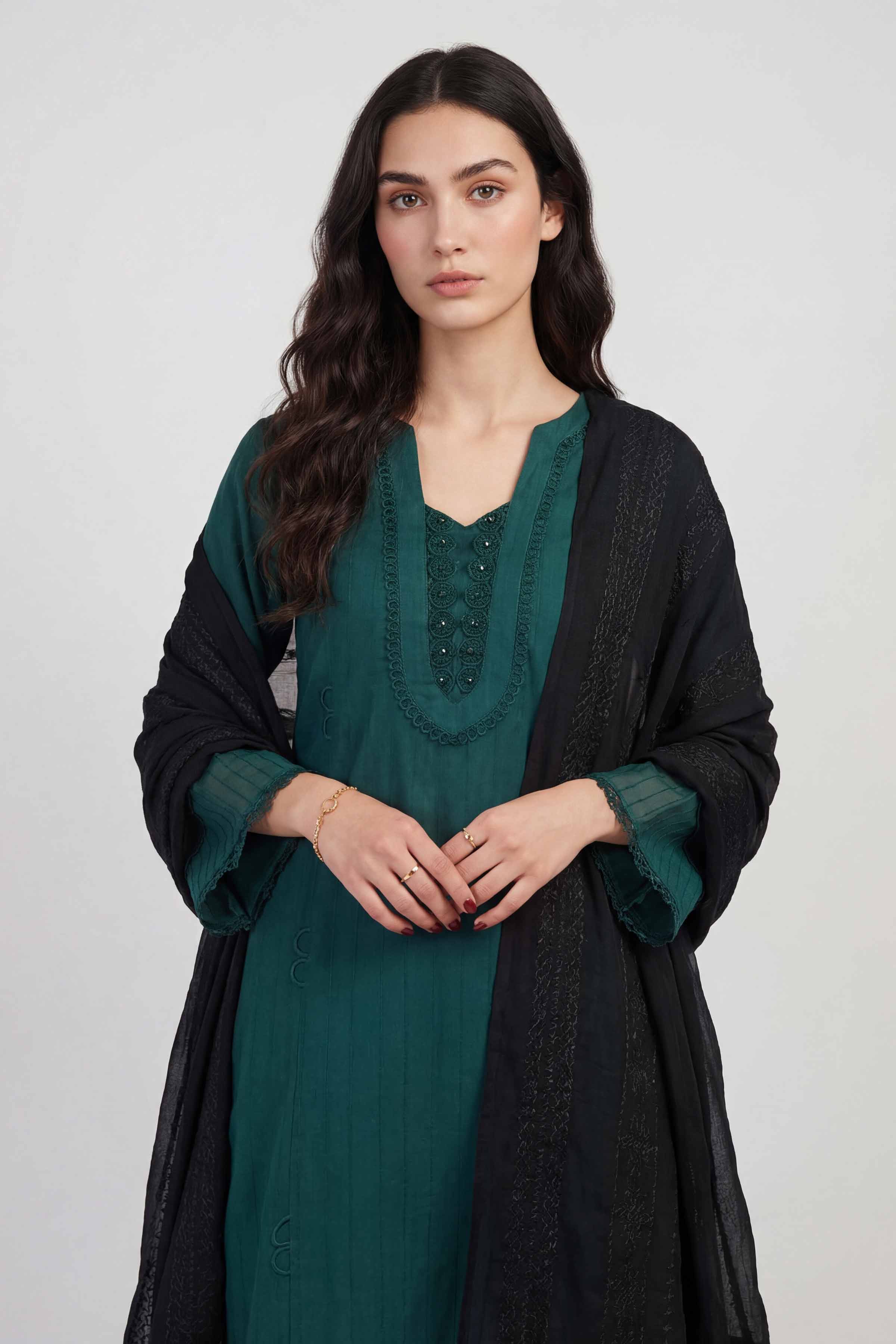 Black Women Scarf - 447492103