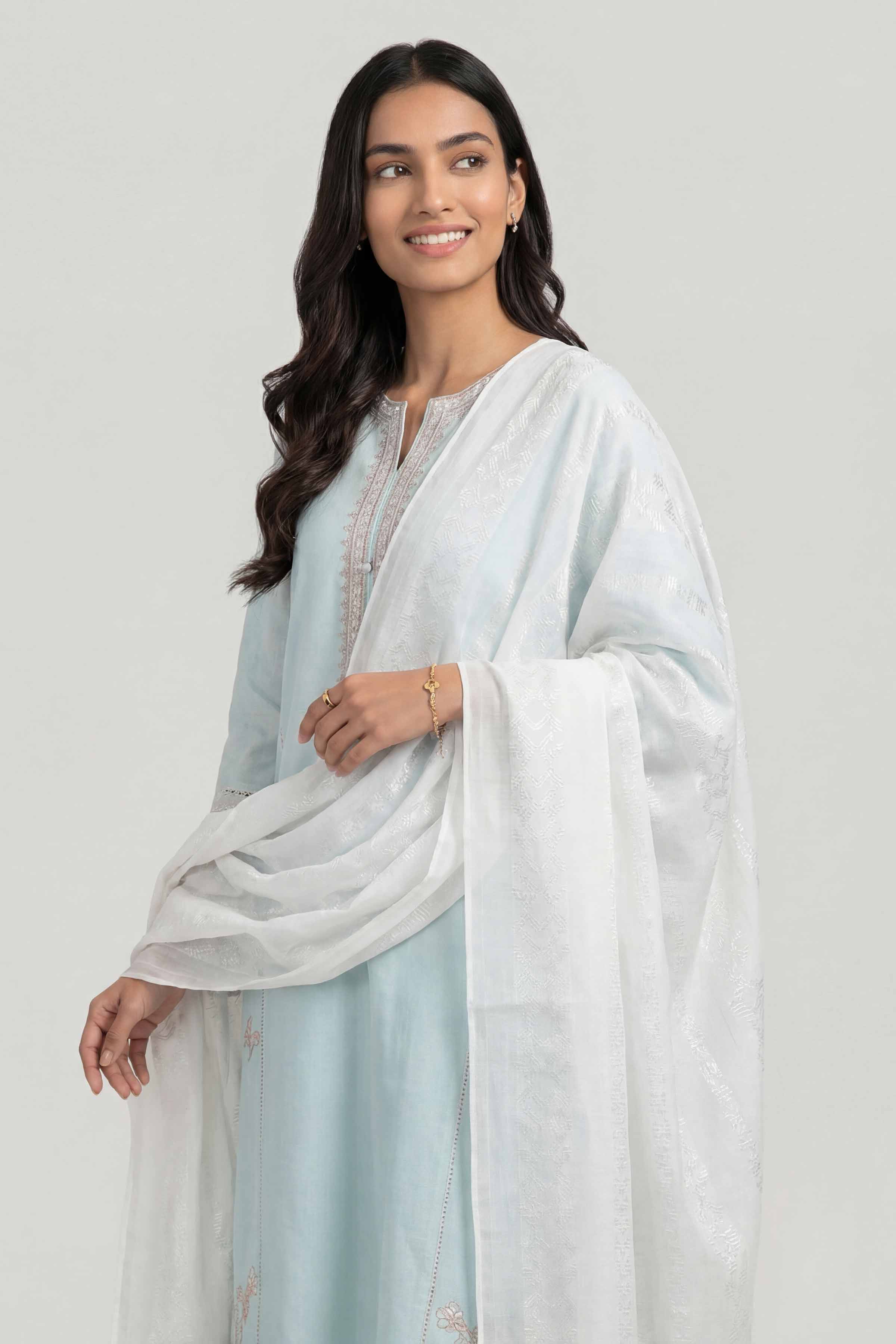 Off White Women Scarf - 447502107