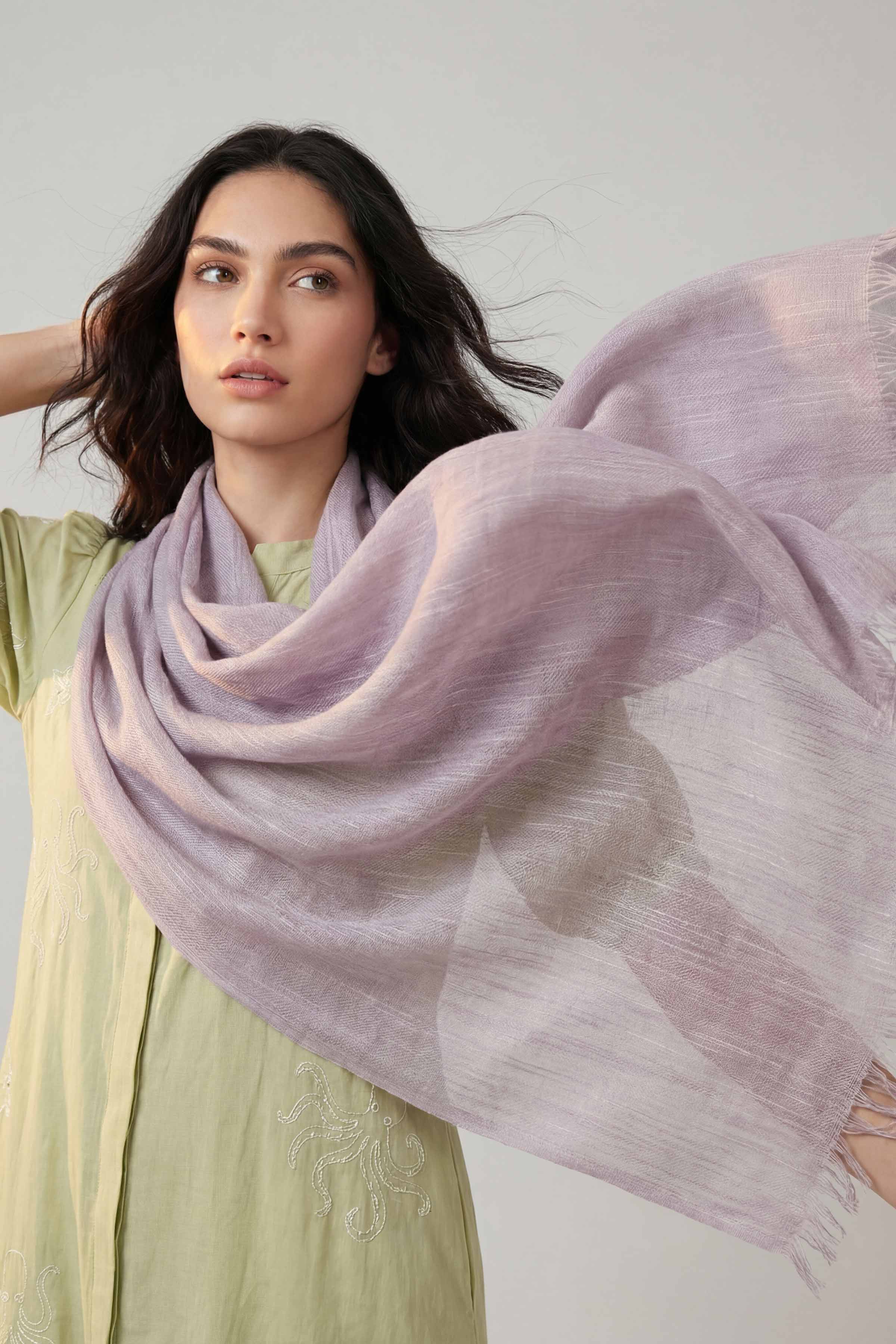 Purple Women Scarf - 447522109