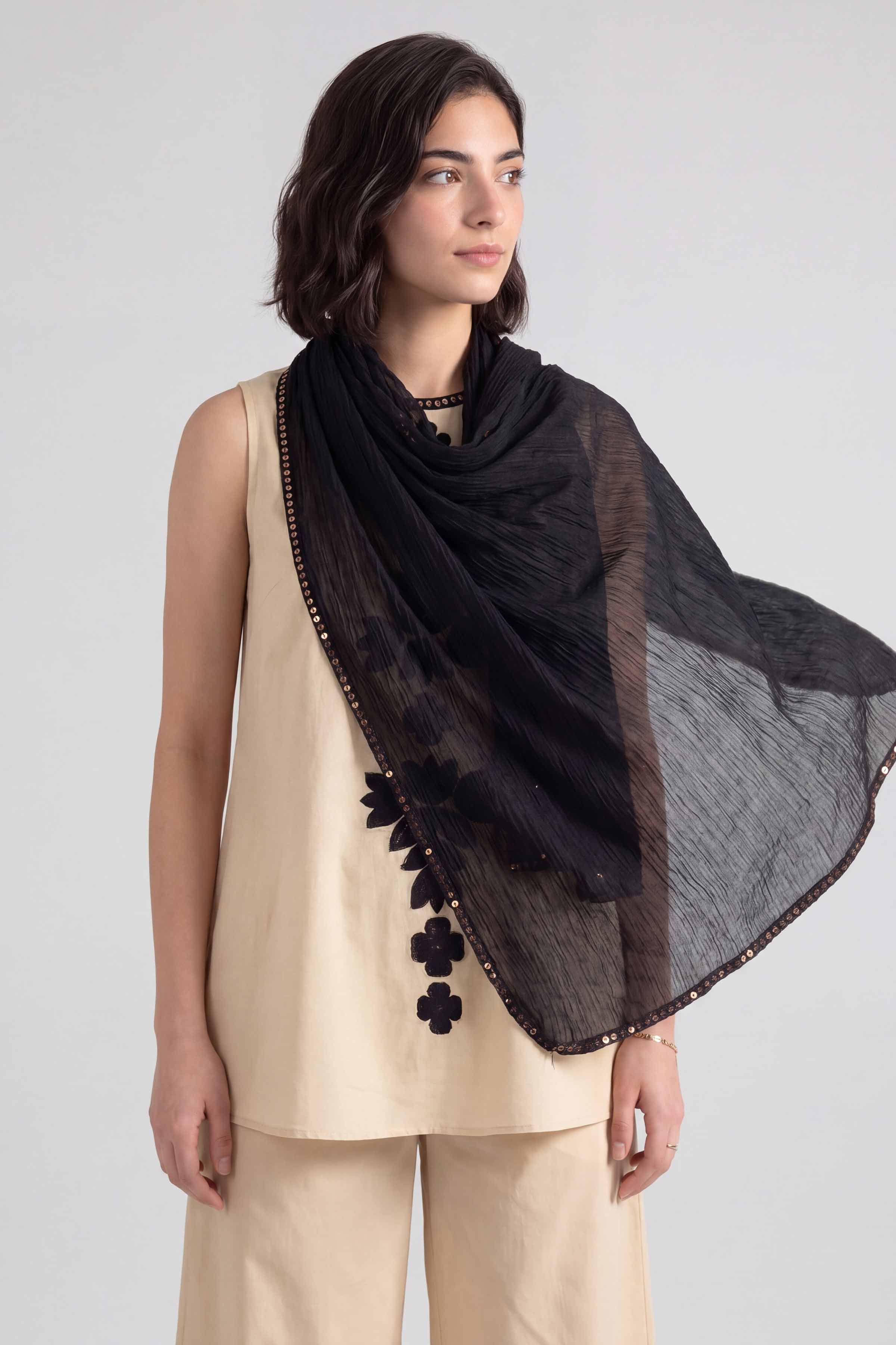 Black Women Scarf - 447542103