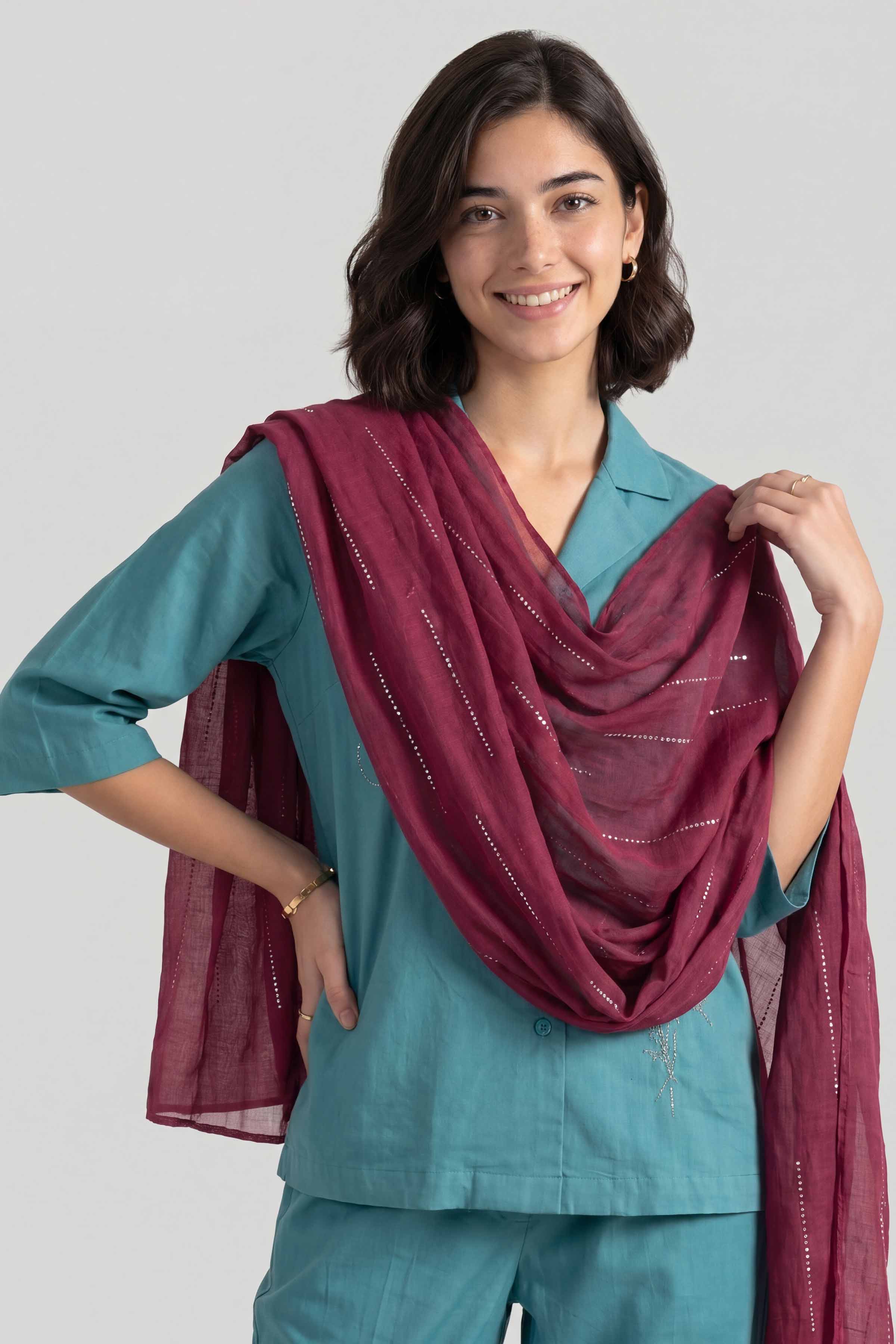 Wine Women Scarf - 447562122