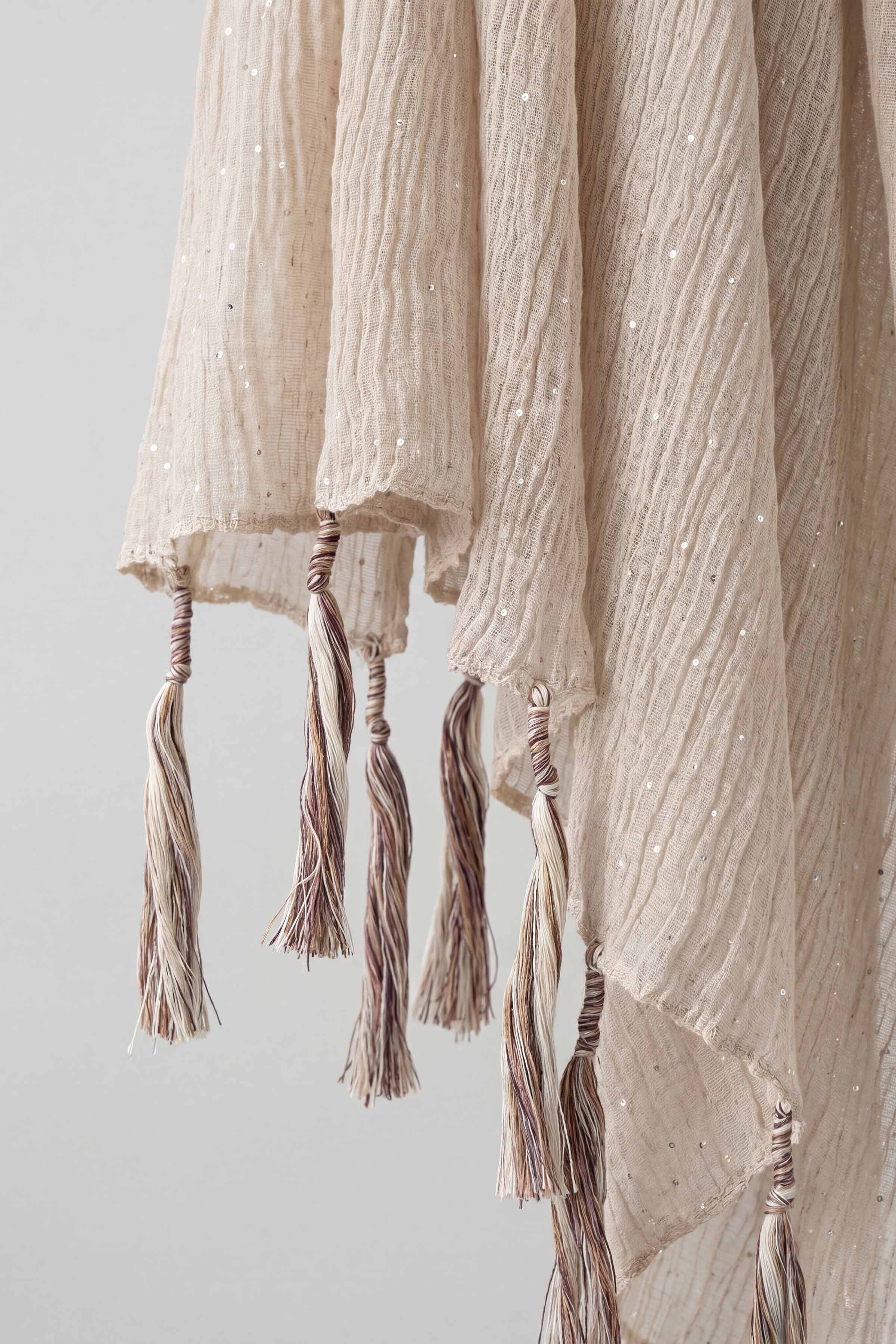 Beige Women Scarf - 447592118