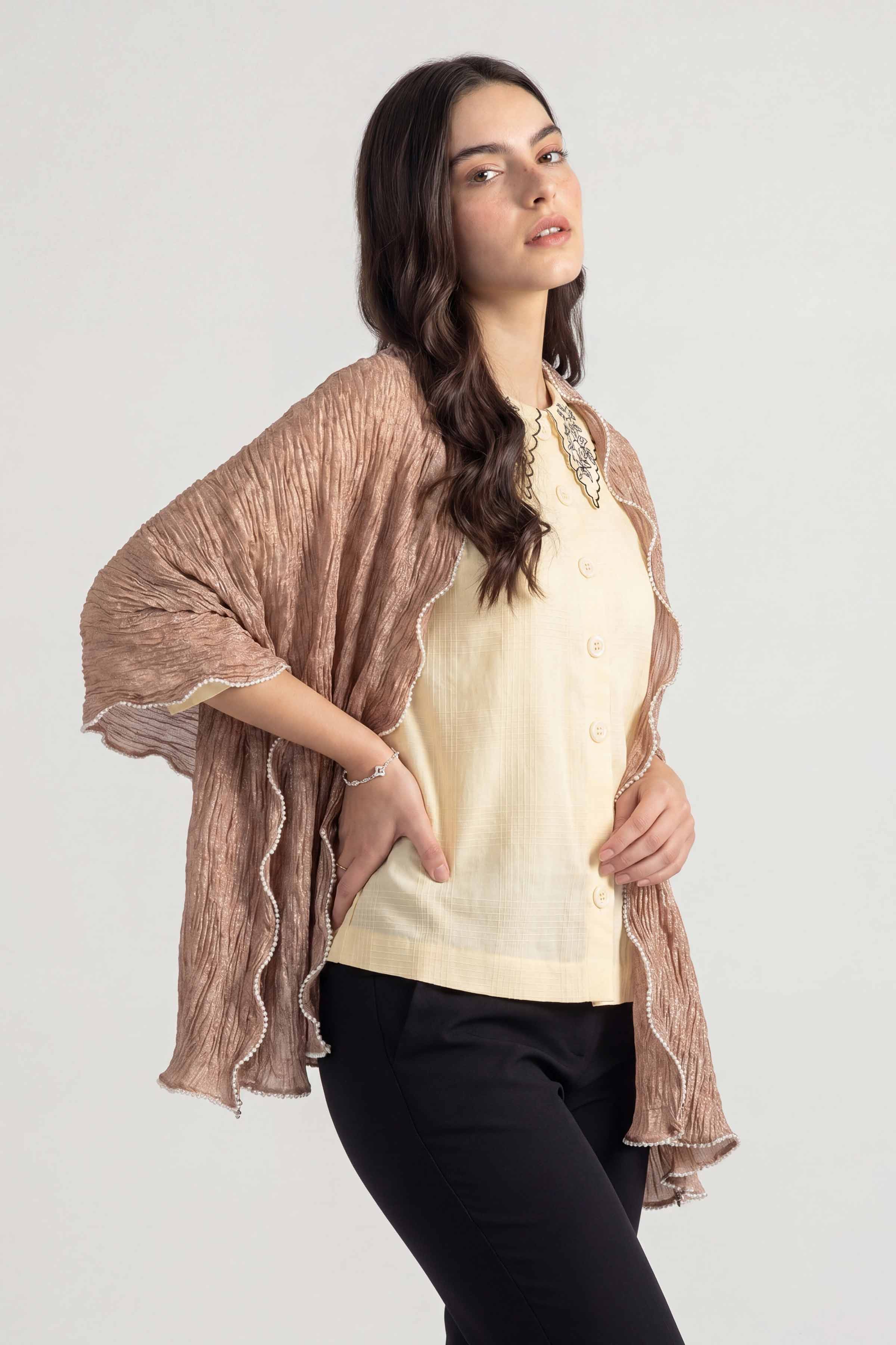 Khaki Women Scarf - 447602130
