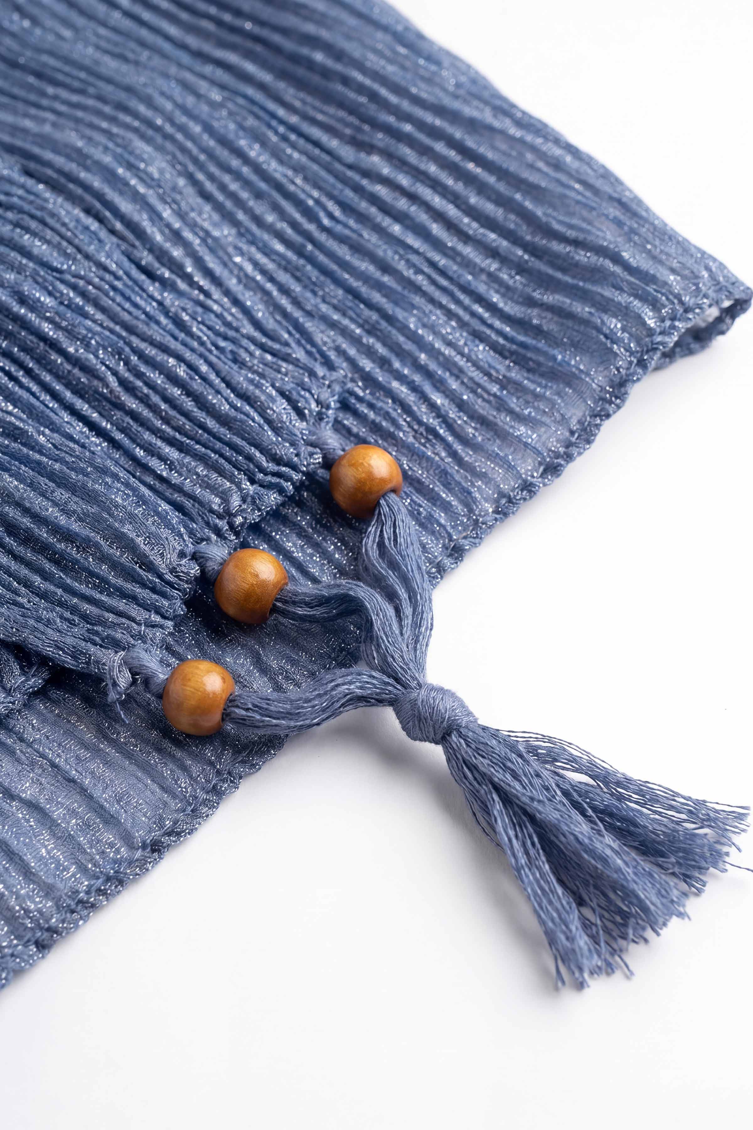 Blue Women Scarf - 447612108