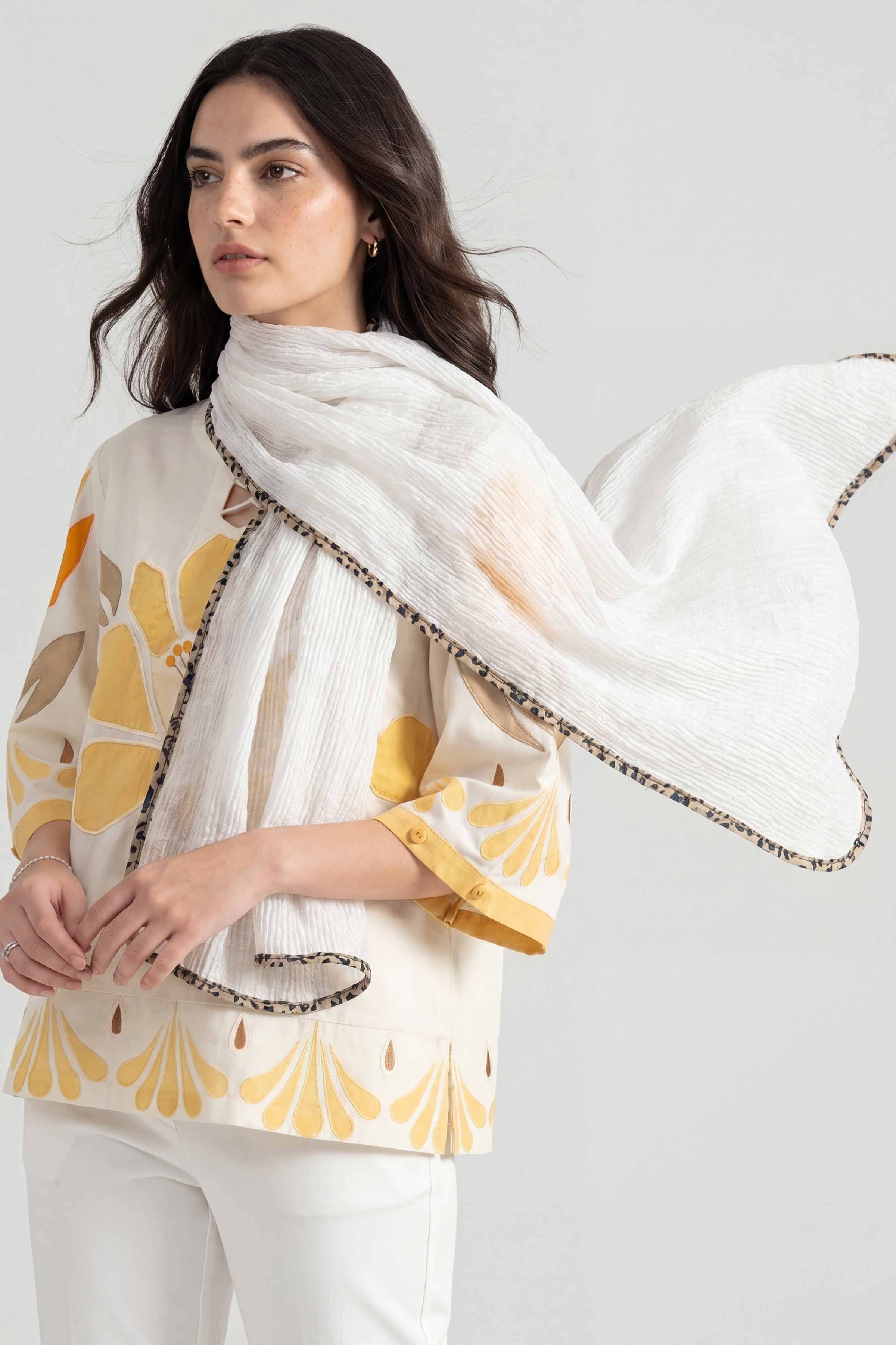 White Women Scarf - 447672112