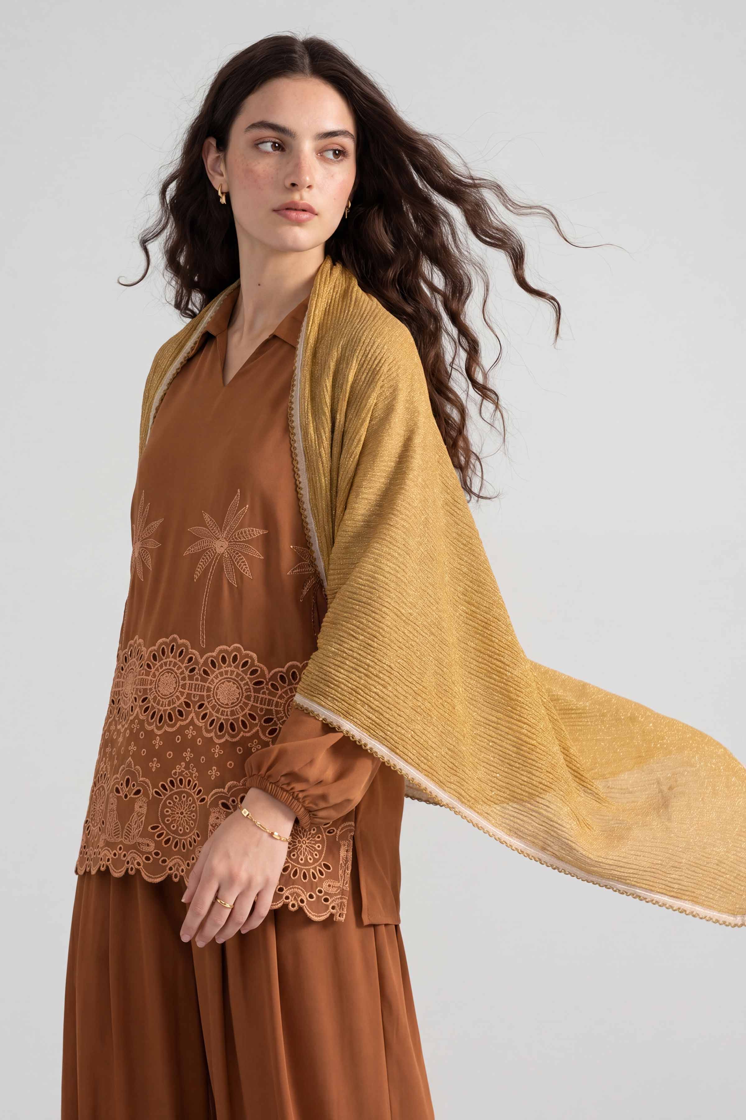 Yellow Women Scarf - 447682102