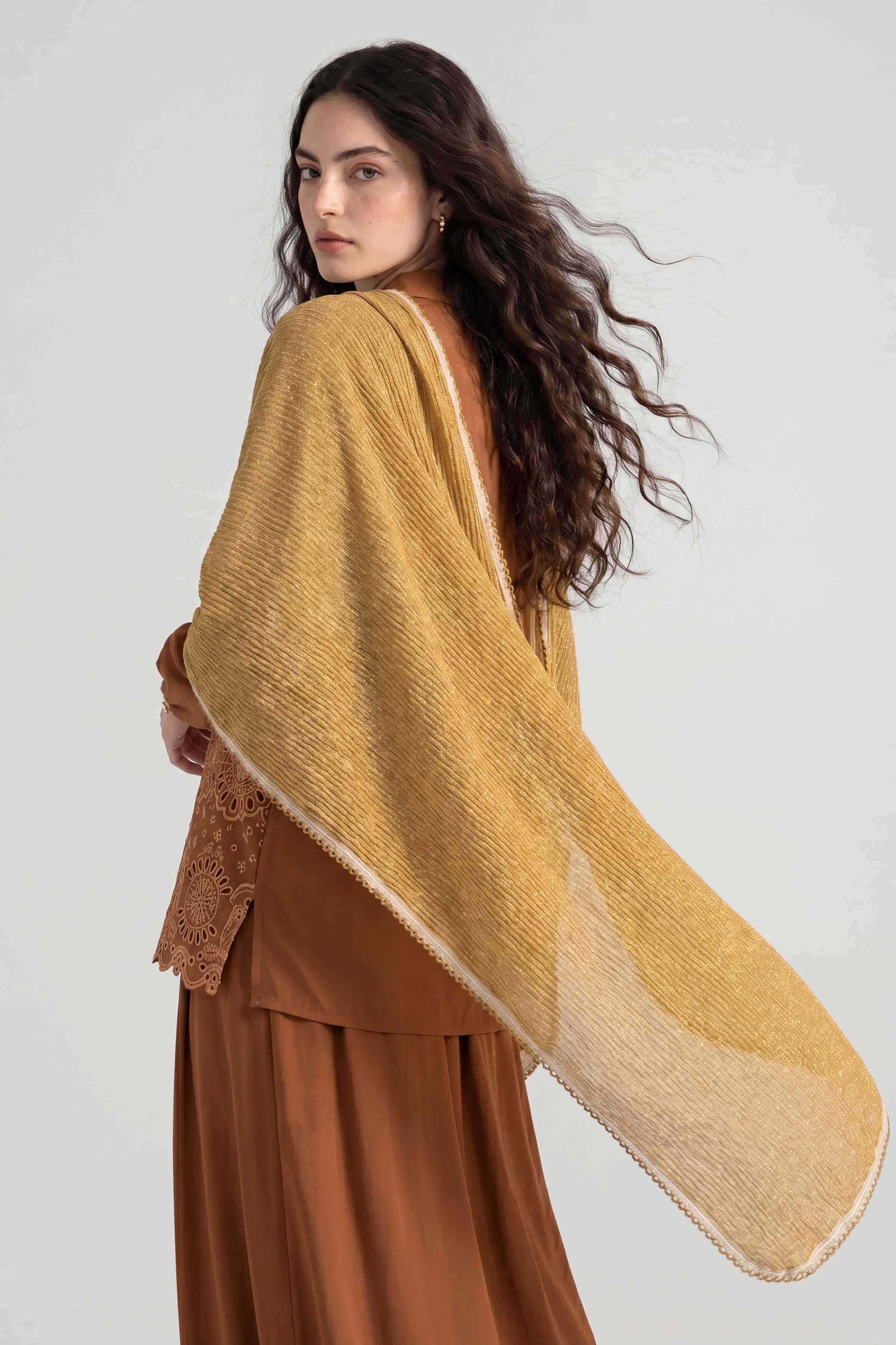 Yellow Women Scarf - 447682102