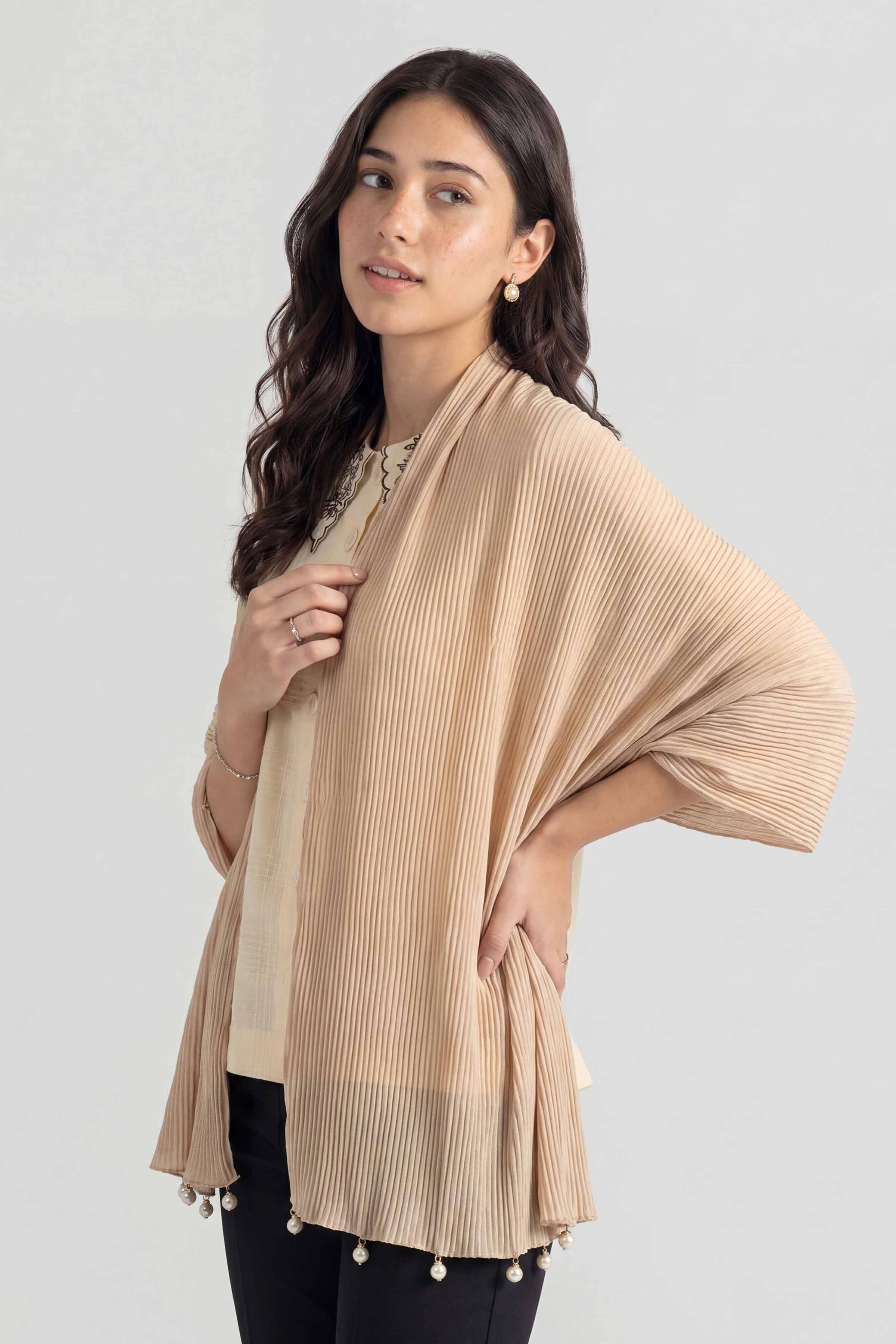 Khaki Women Scarf - 447692130