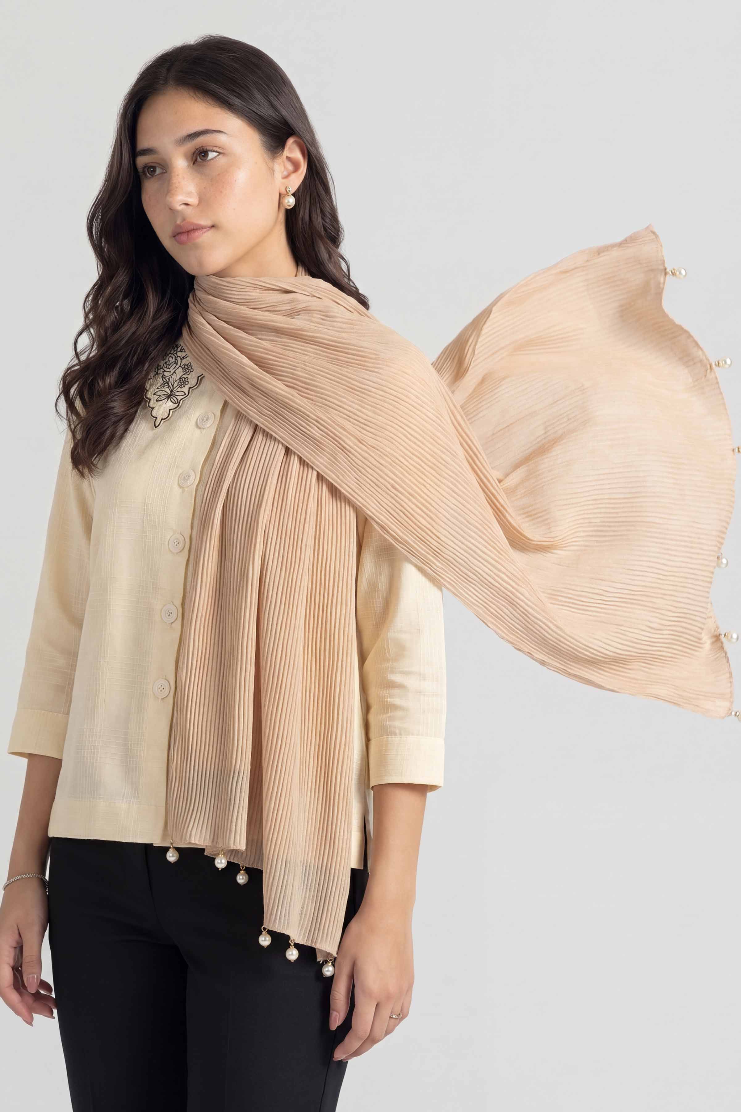 Khaki Women Scarf - 447692130