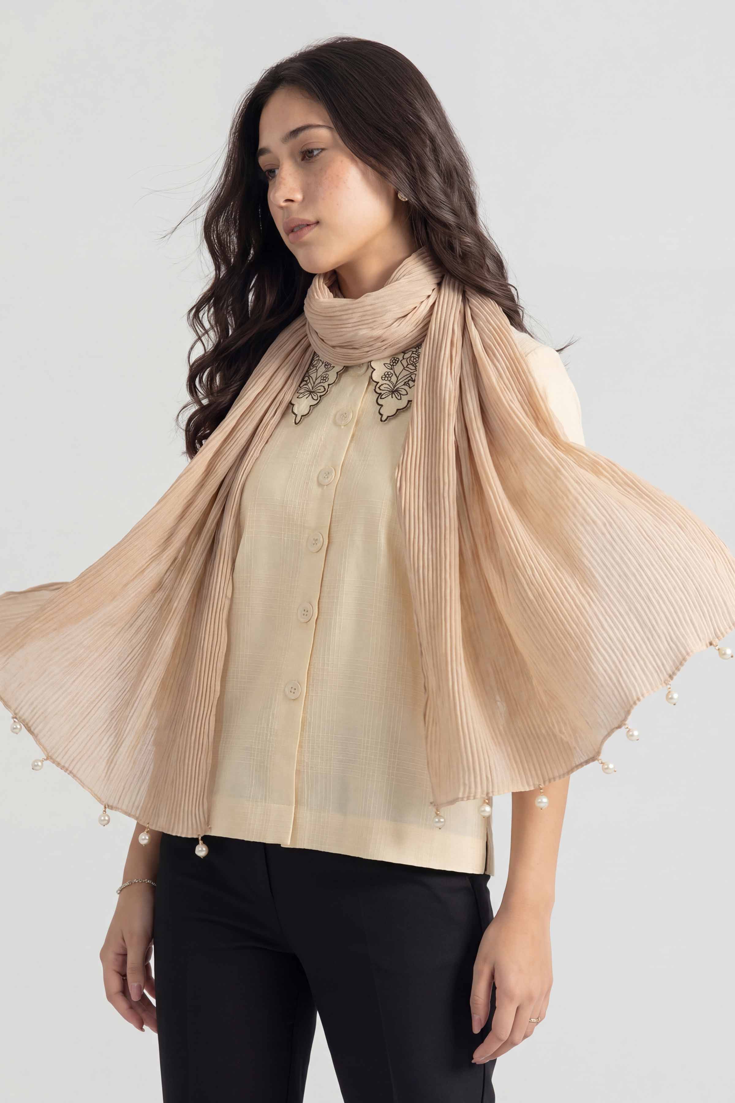Khaki Women Scarf - 447692130