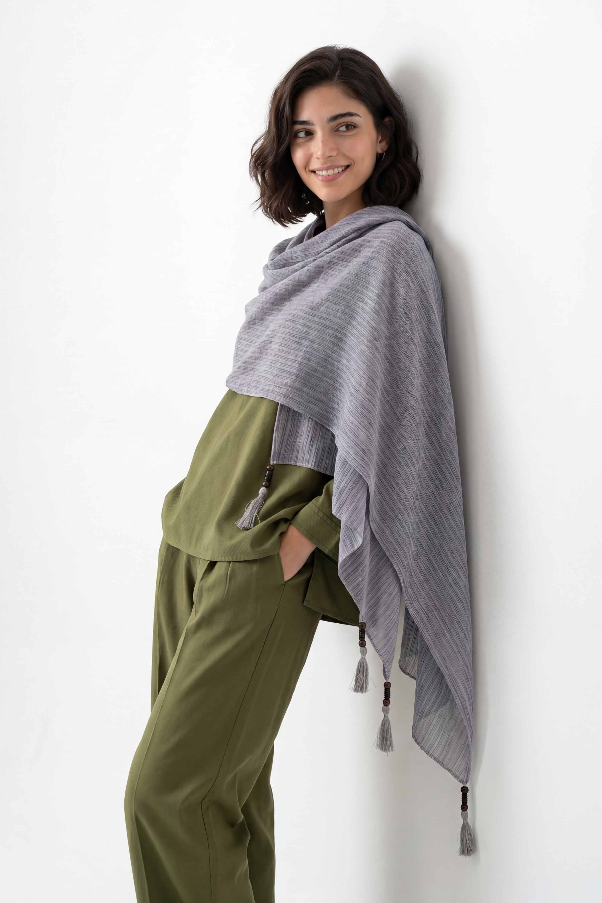 Purple Women Scarf - 447702109