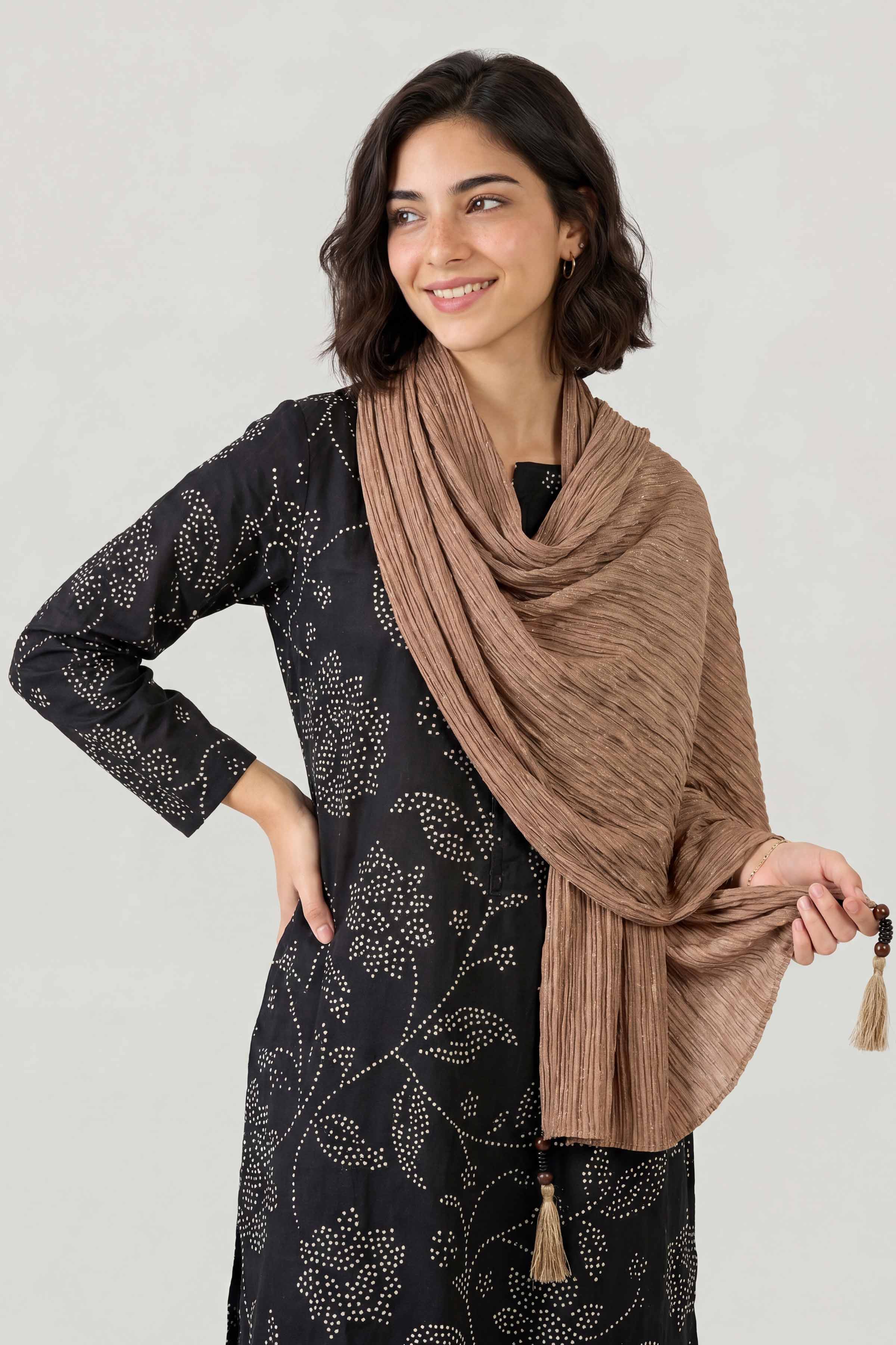 Khaki Women Scarf - 447702130