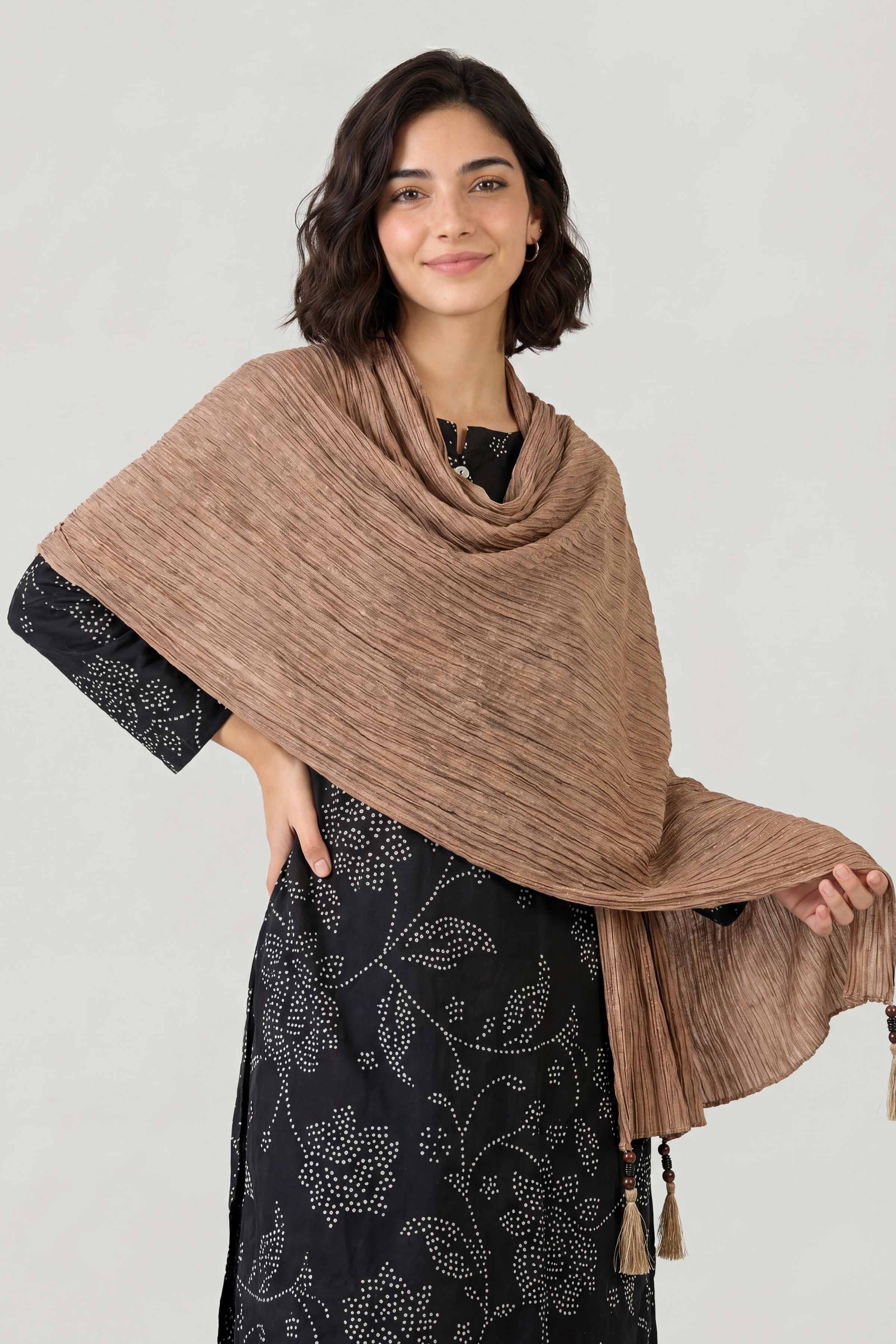 Khaki Women Scarf - 447702130